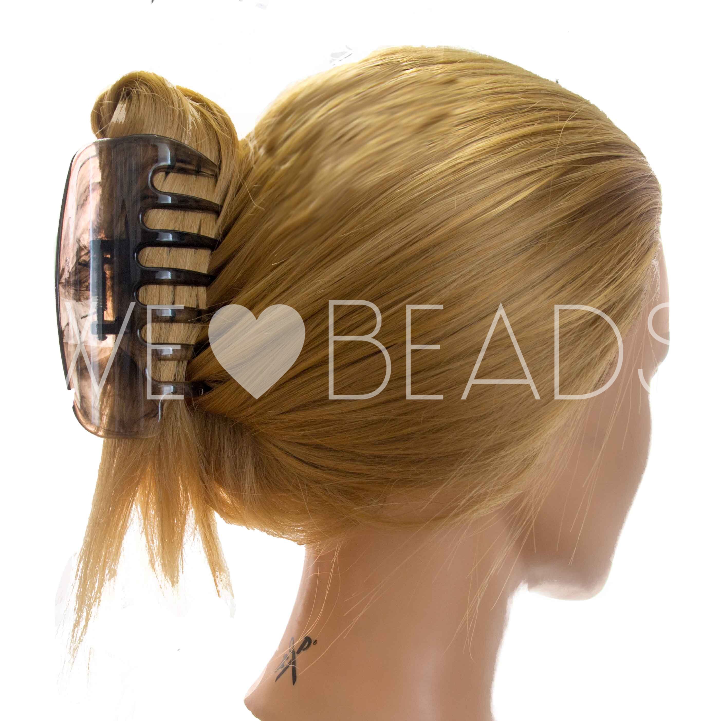 Haarklammer in Aquamarin , Large