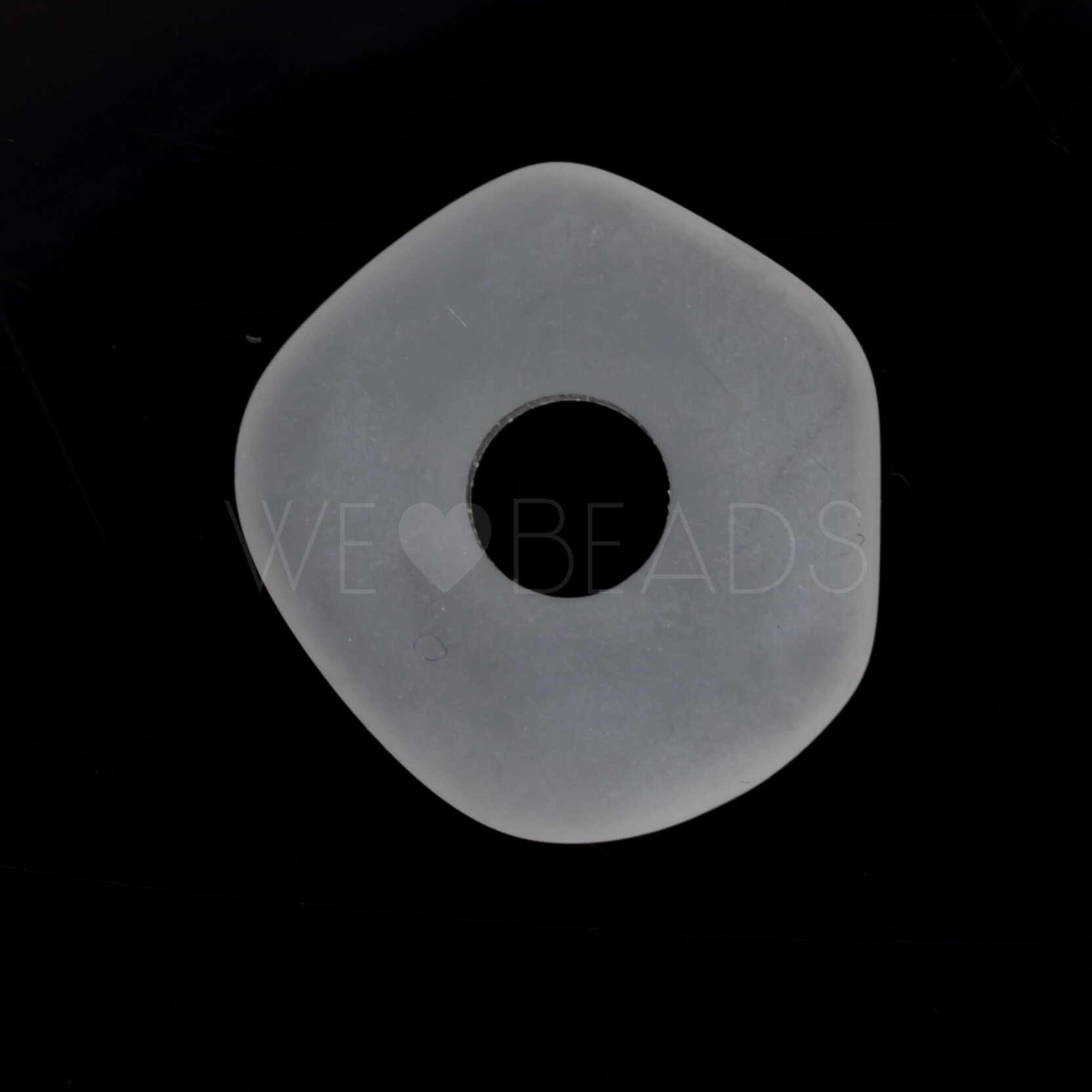 20mm Donut Beads in crystall frosted