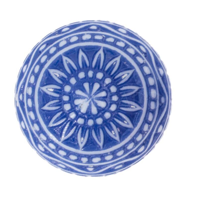 12mm Mosaik  Cabochon Rund in blau
