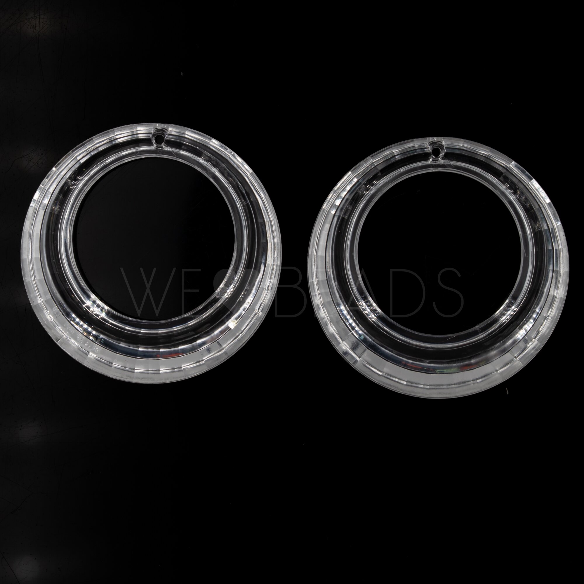 35mm Rund Ring in Kristall