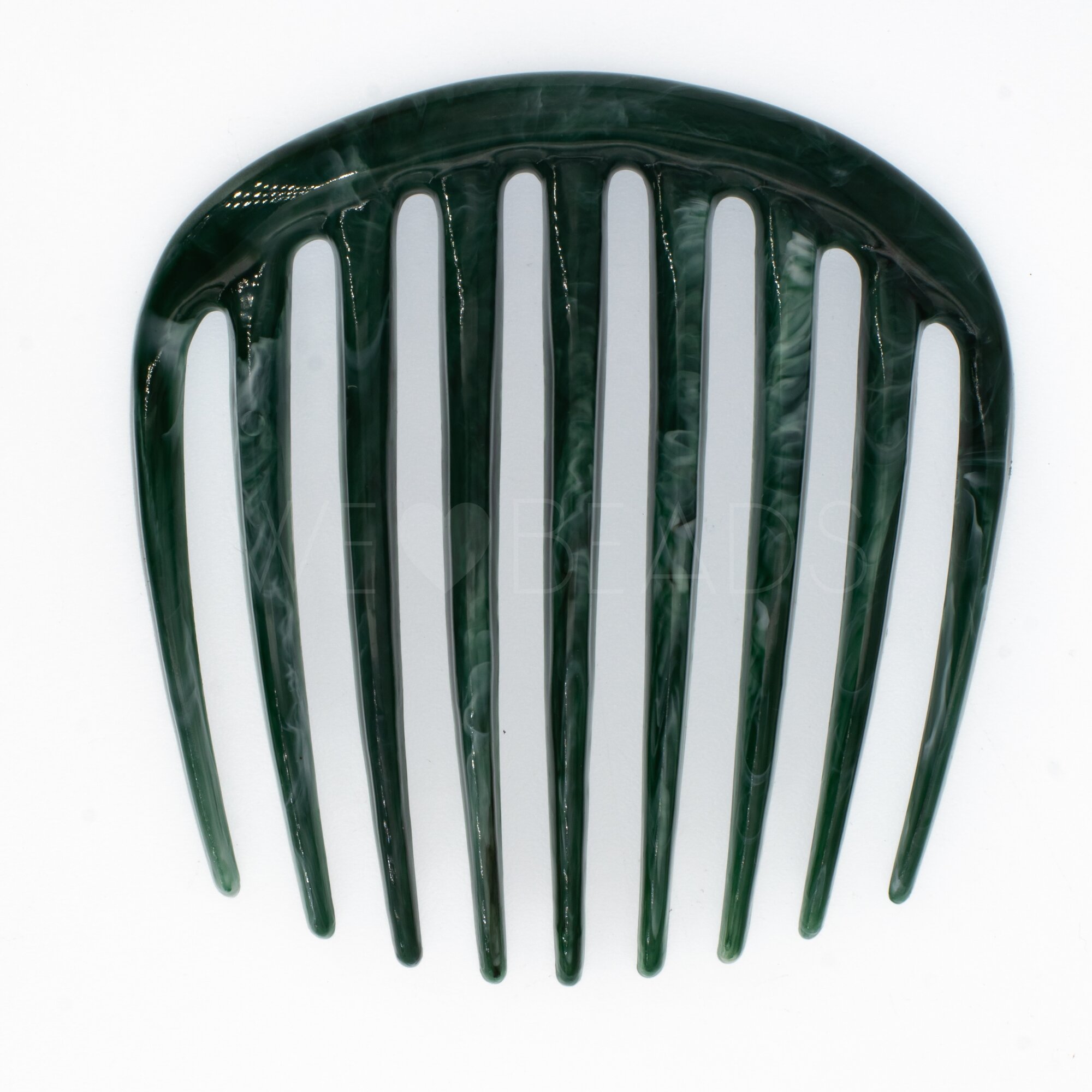 Hair-Comb in fern green , medium