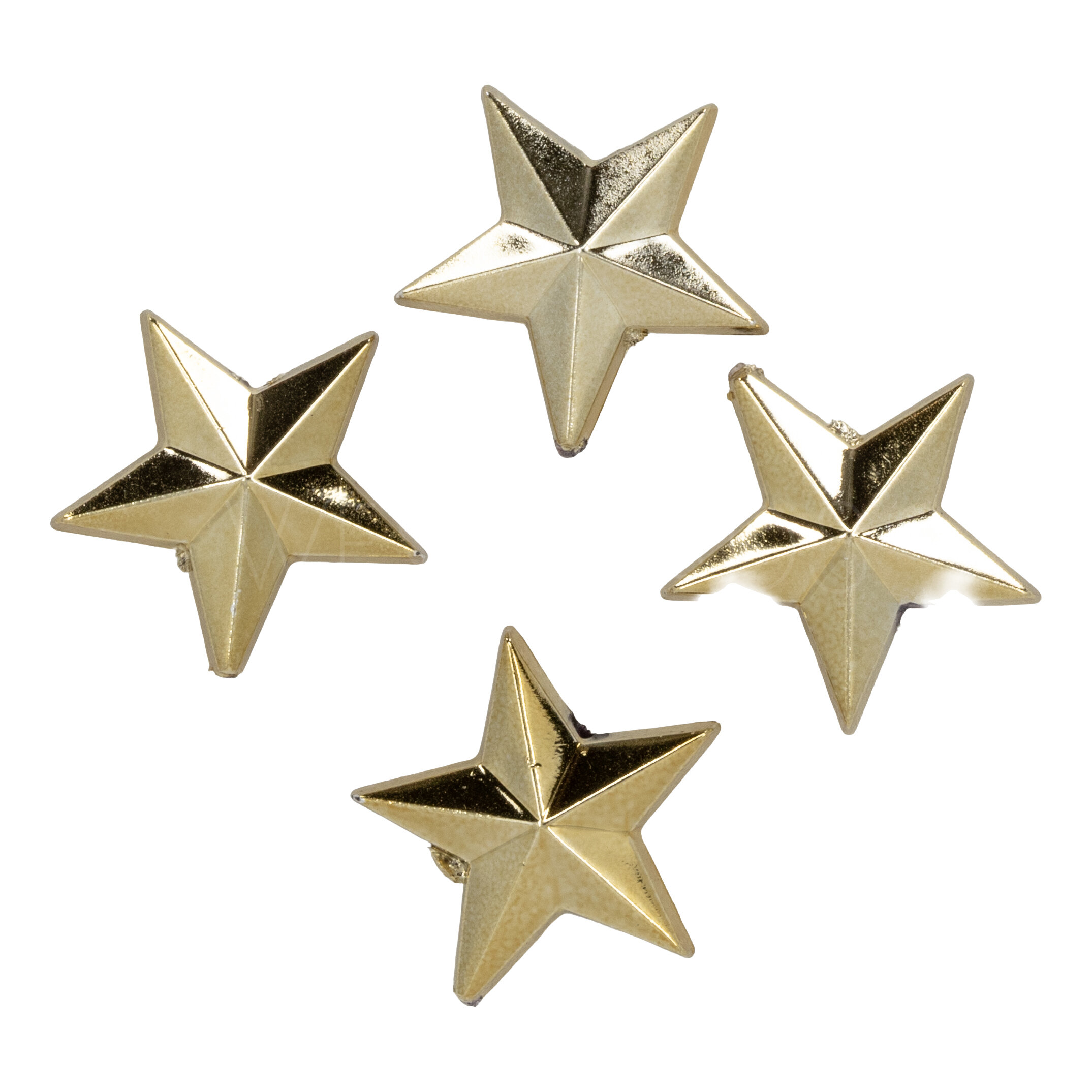 14mm Star Beads in gold