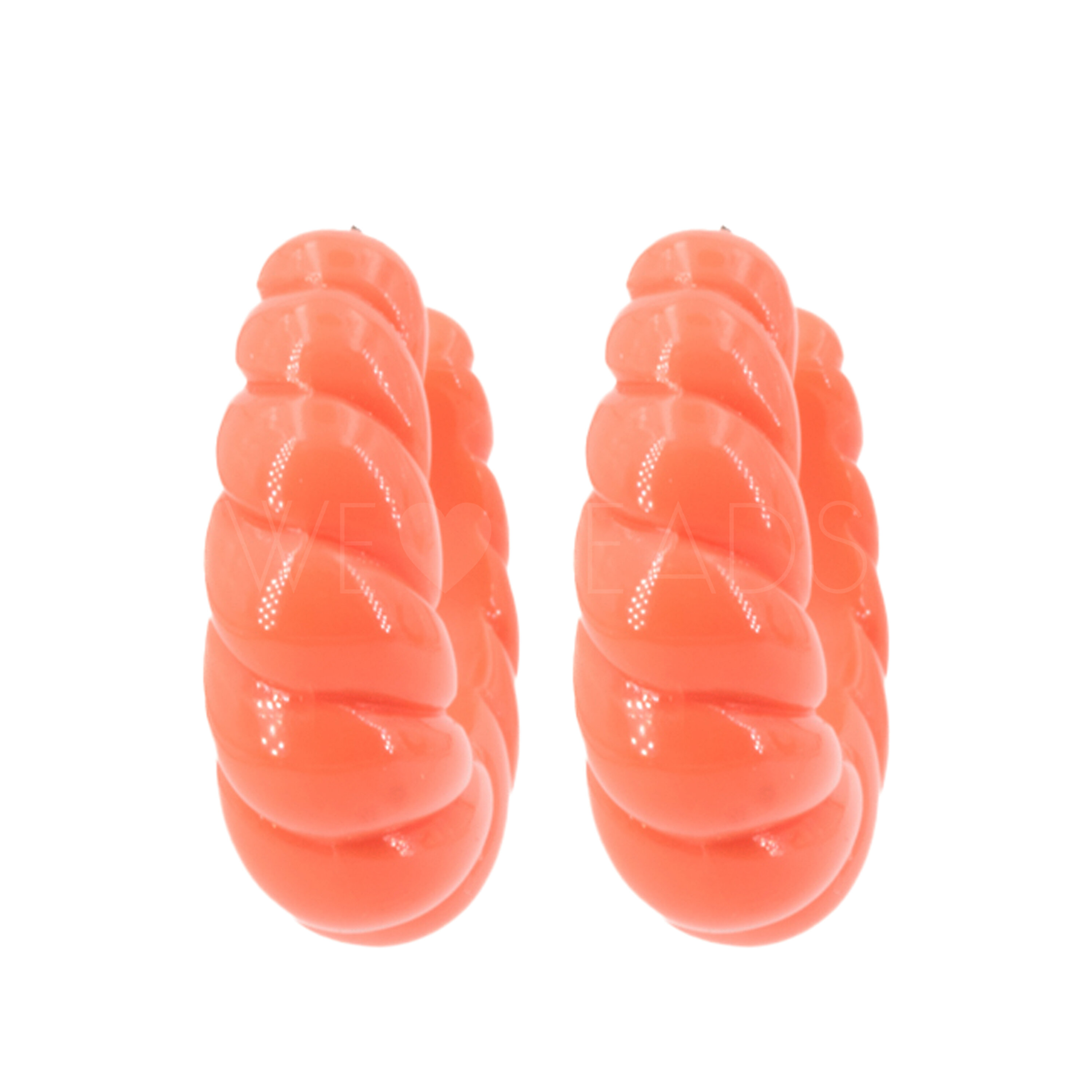 30mm Rund Creole in korall