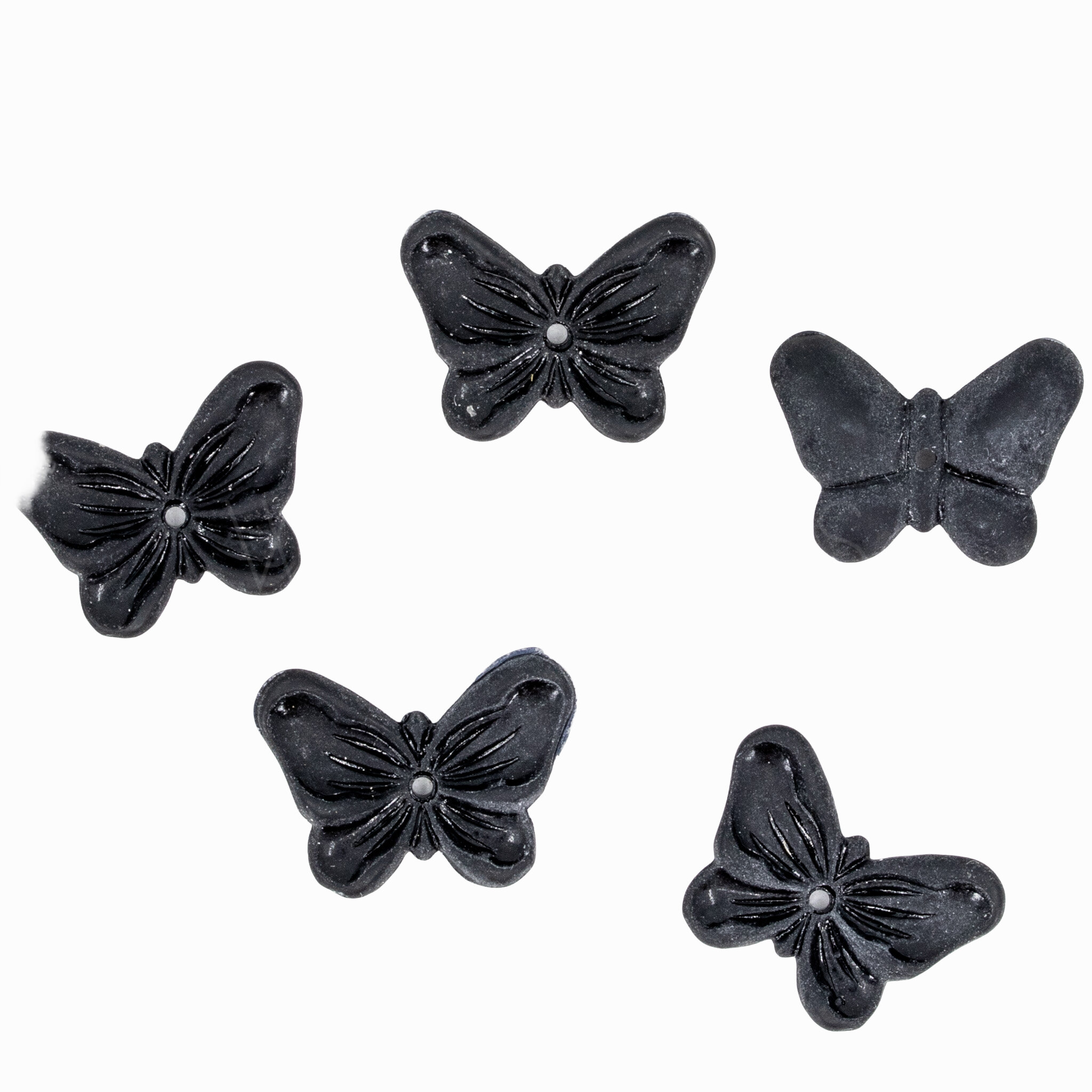 Schmetterling Perle in schwarz