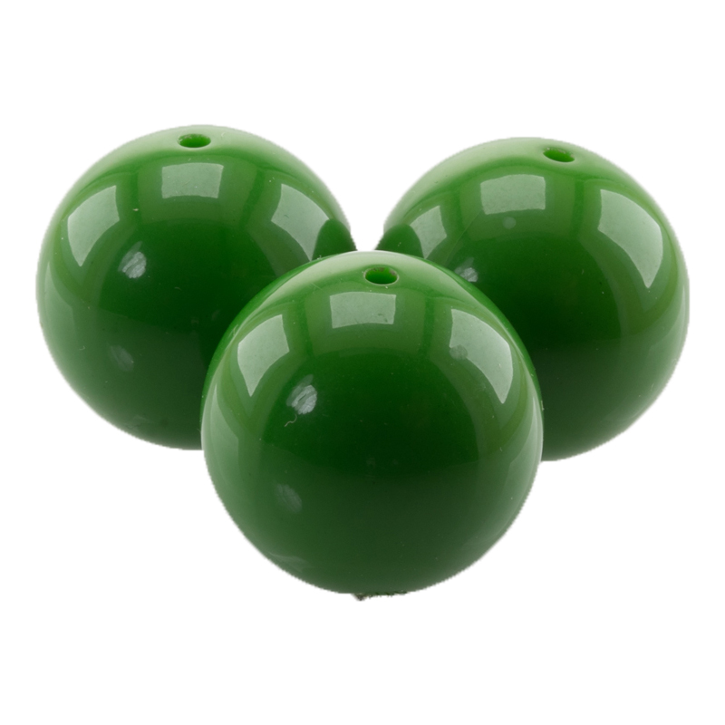 25mm Roundbead in green Opaque