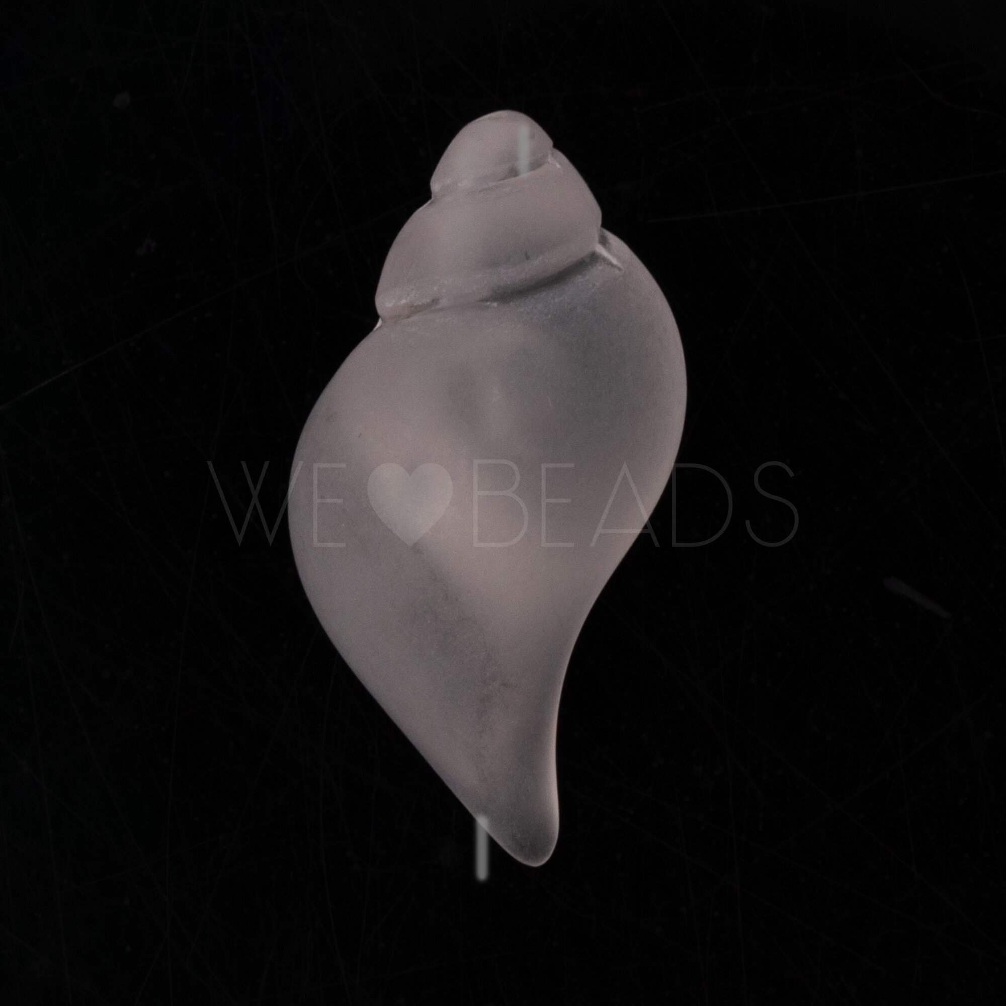 27x14 Muschel Perle in Kristall matt