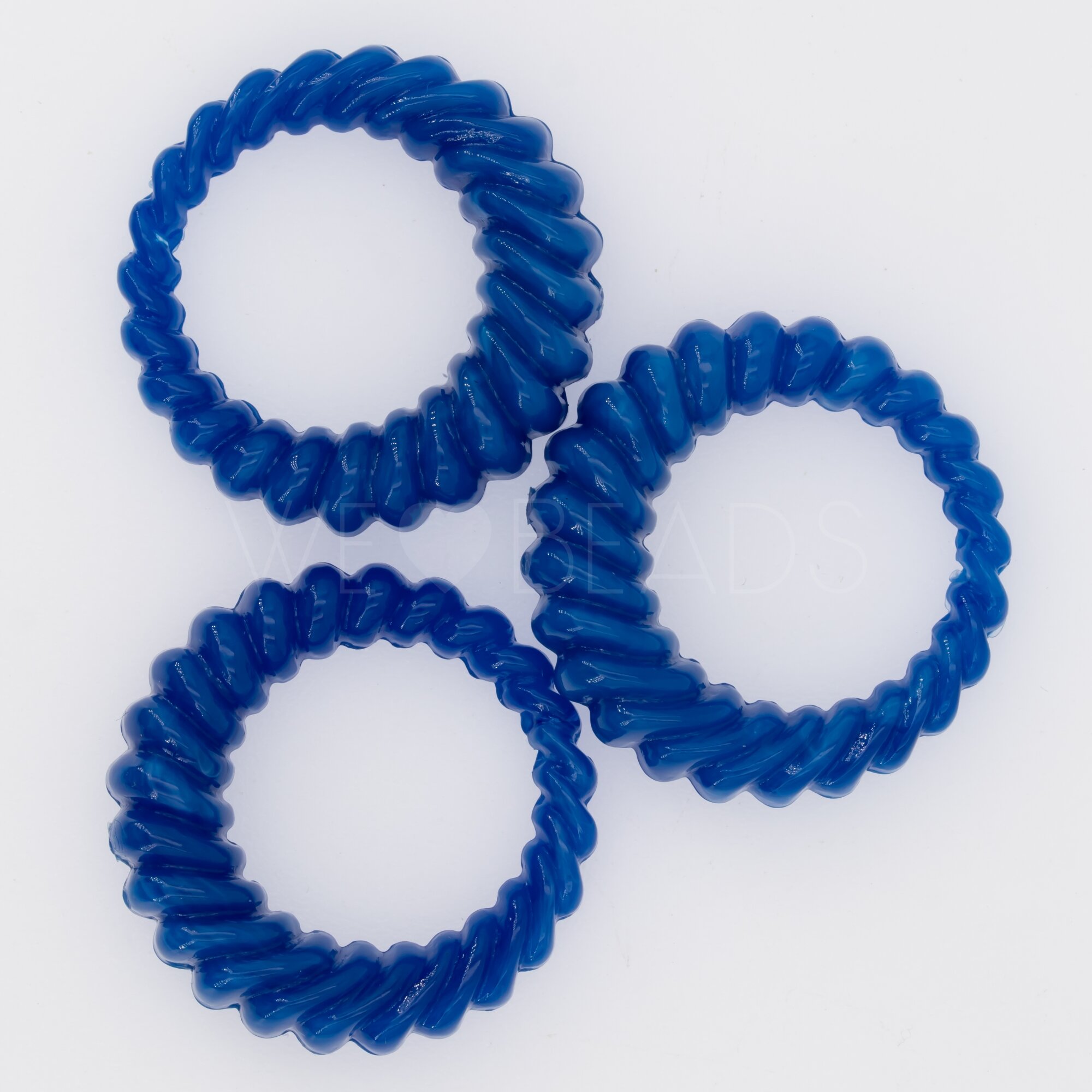 30mm Round Charm in blue