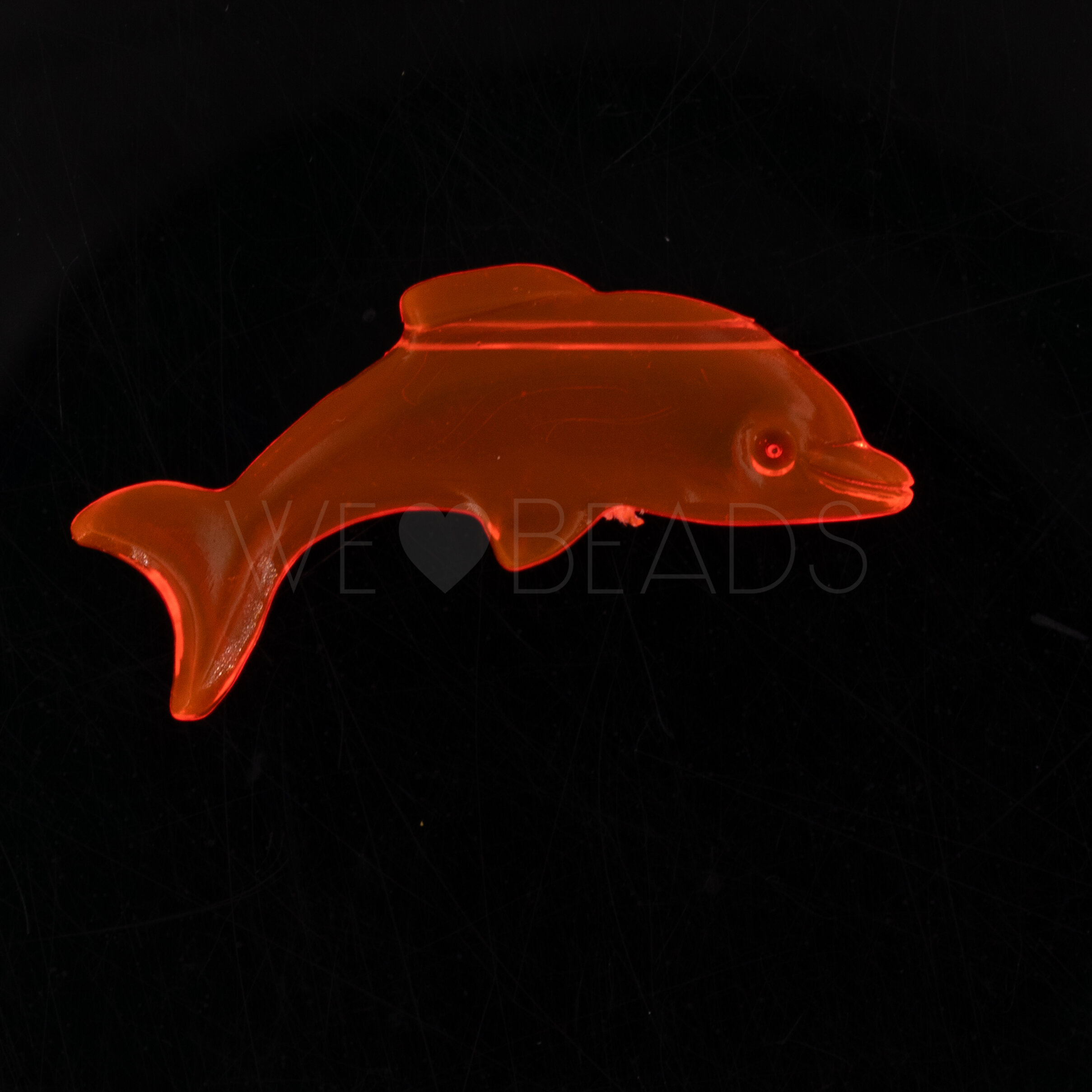 37x15 delfin Perle in neon orange