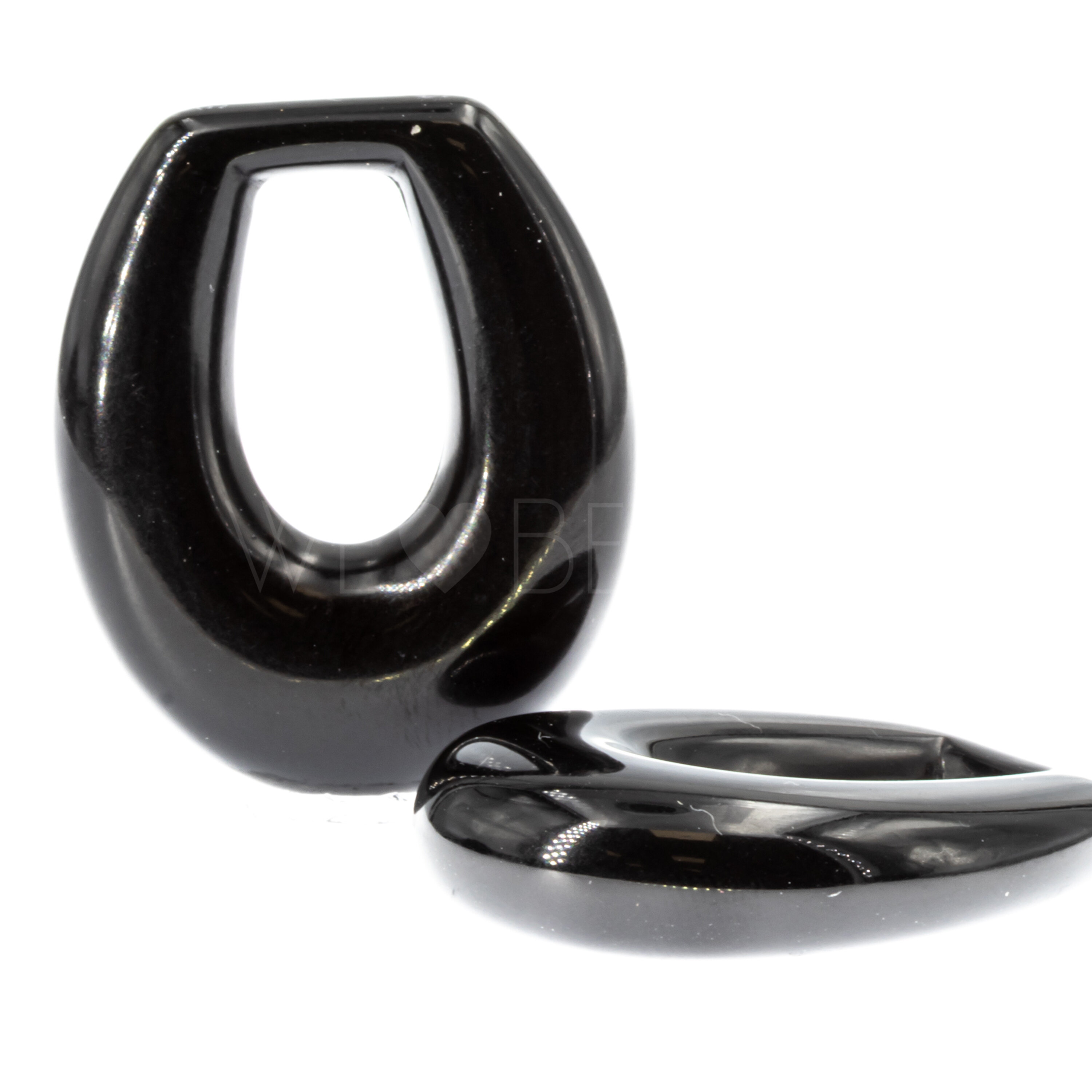 35x26 Anhänger Elypse in schwarz