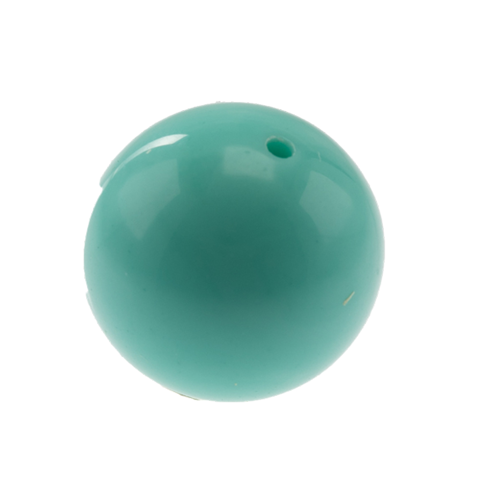 14mm Rundperle in  türkis Satt