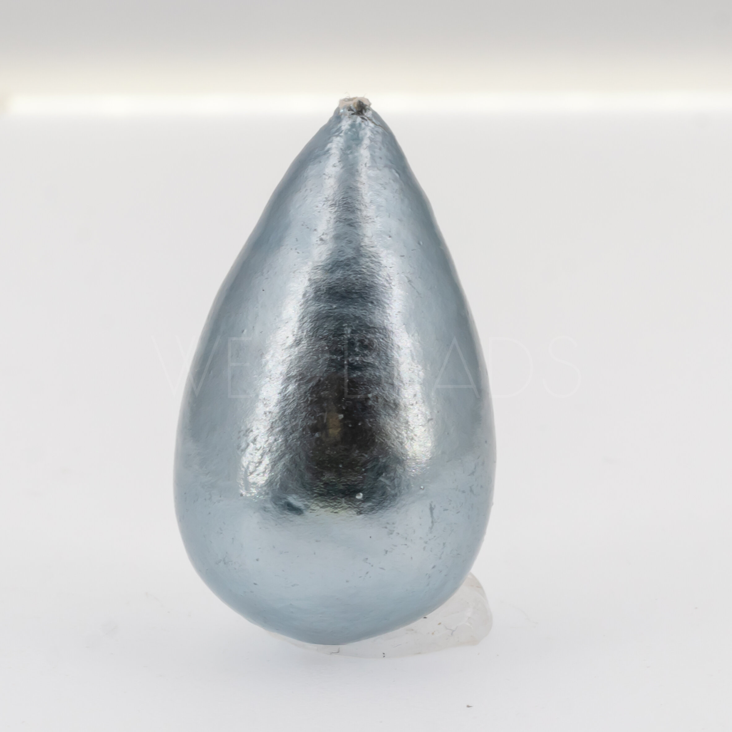 40x23 Paper-Mache Bead Tropfen in hellblau