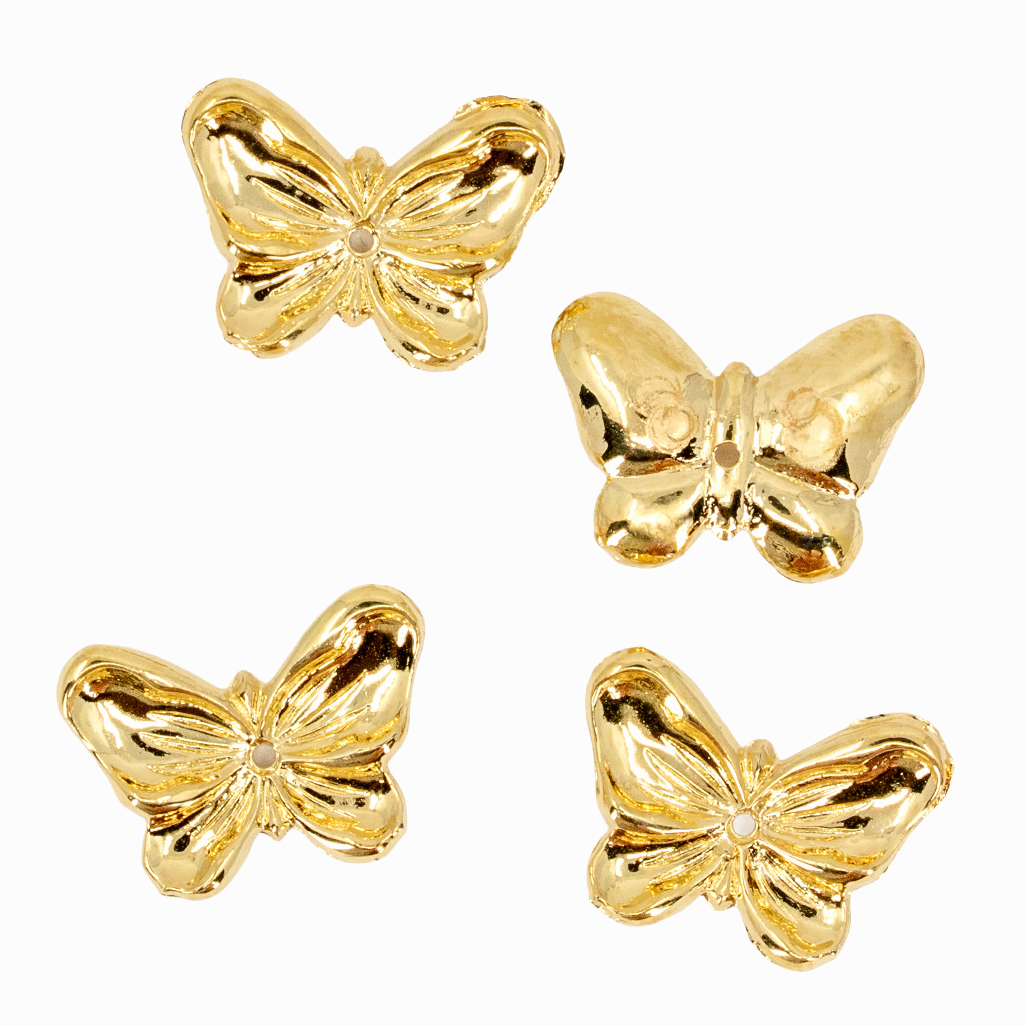 Schmetterling Perle in gold