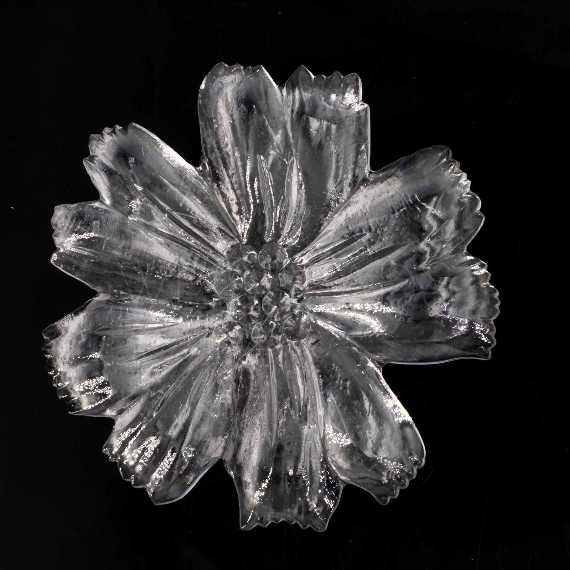 49mm Flower Cabochon in crystal