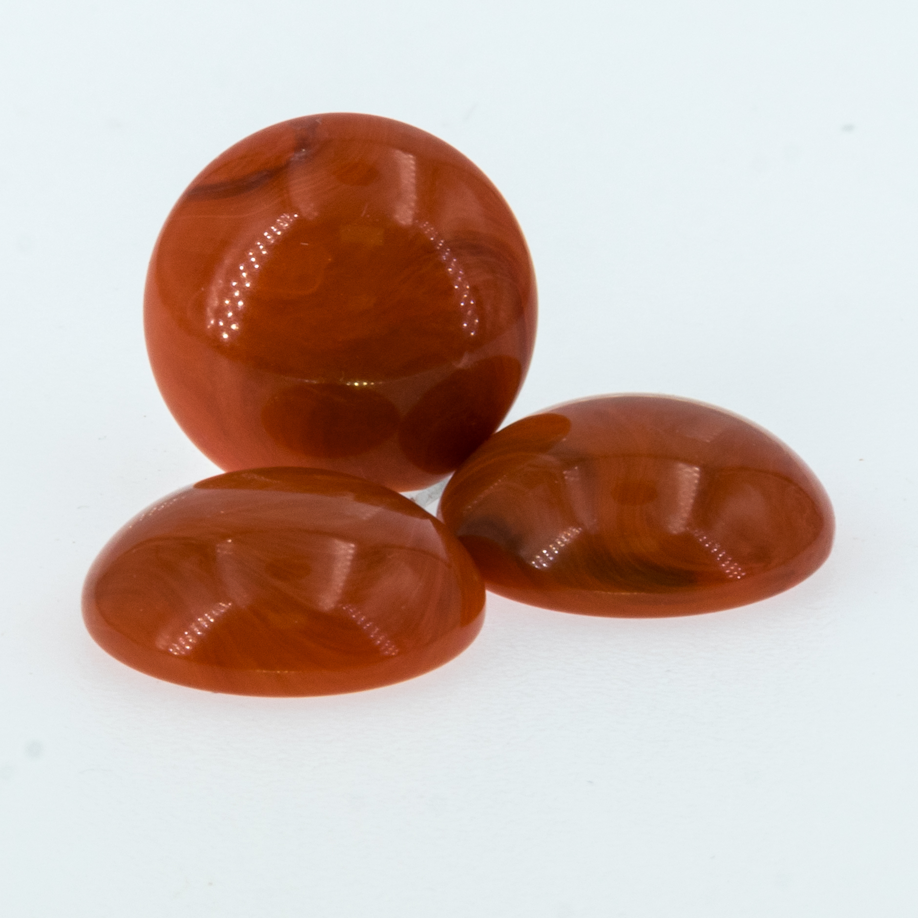 10mm Cabochon oval - coralle Marmor