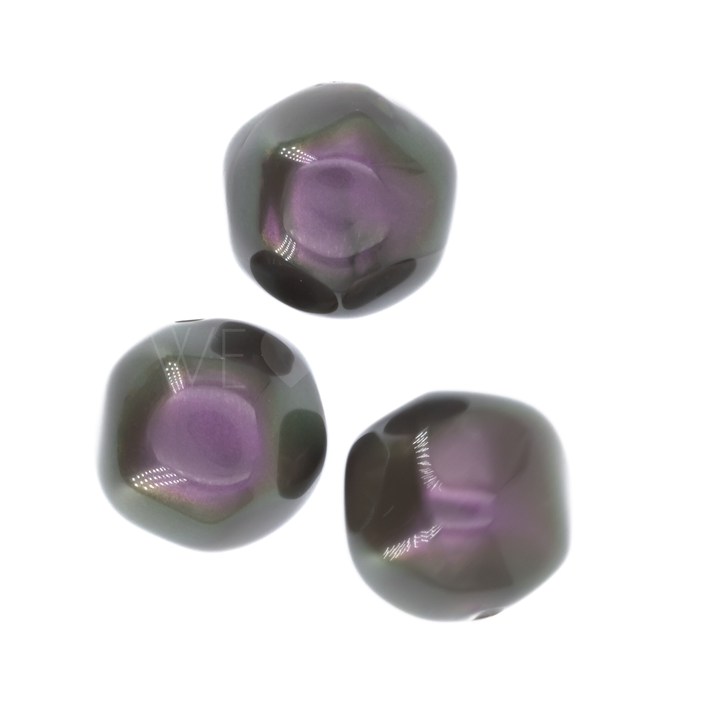 15mm baroque Beads- radiant purple violet Silk