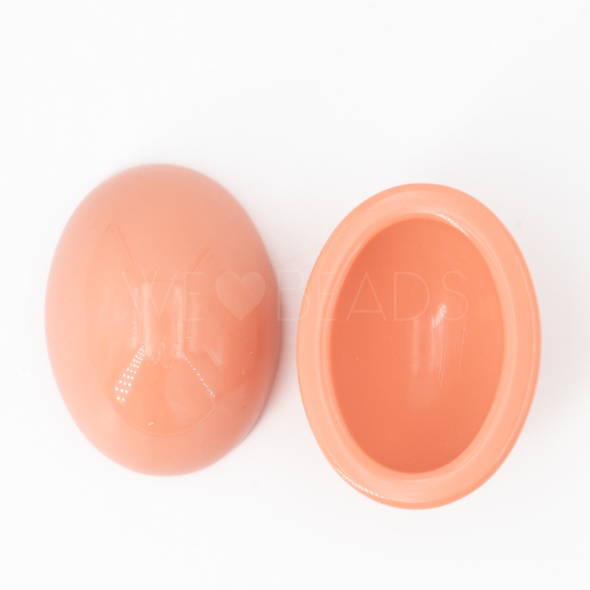 40x30 oval Cabochon in korallrosa