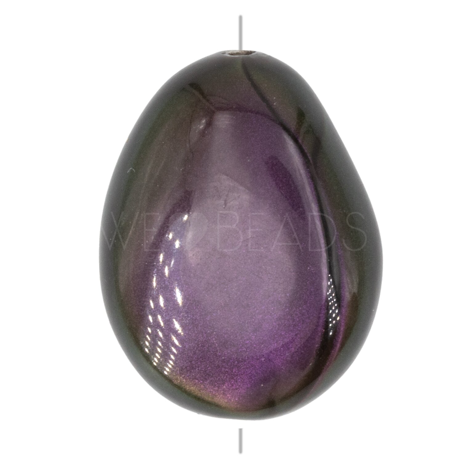 26x20 Perle Barock in iridisierendes purpurviolett 