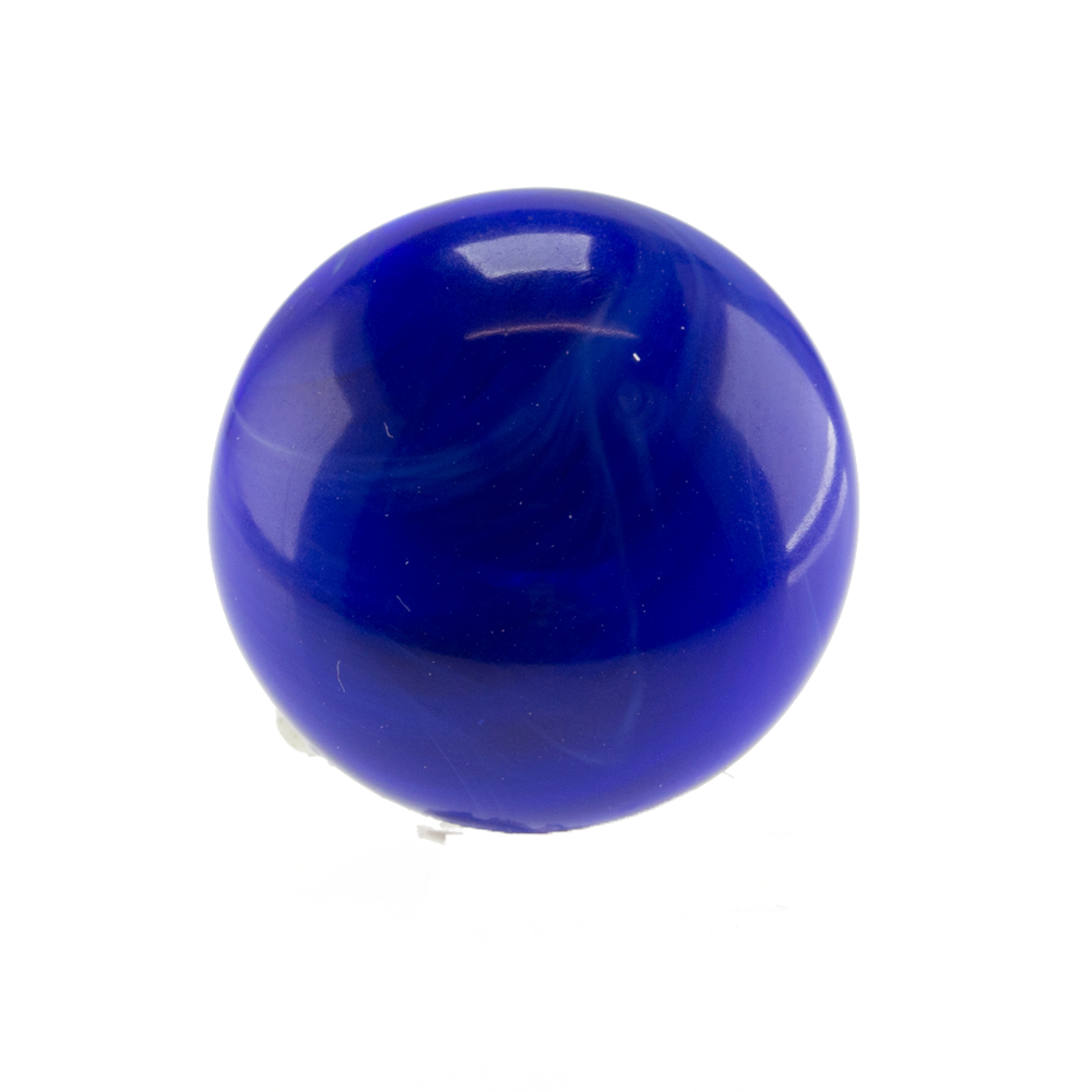 10mm Cabochon oval - königsblau Marmor