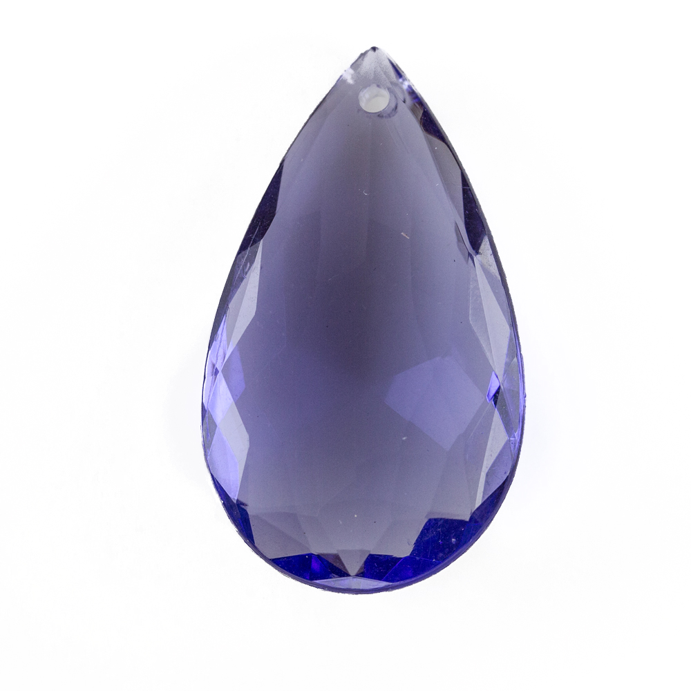 29x18 drop Charm- mulberry purple Translucent