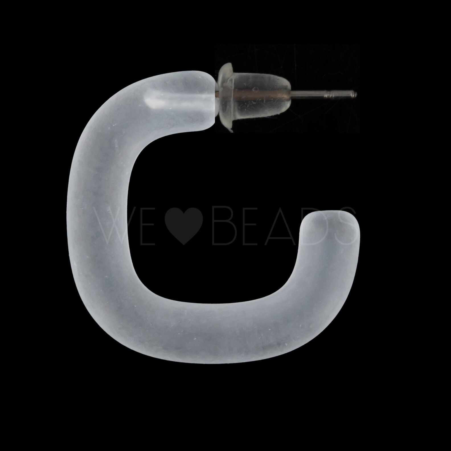 22x17 rectangular Hoop in crystall frosted