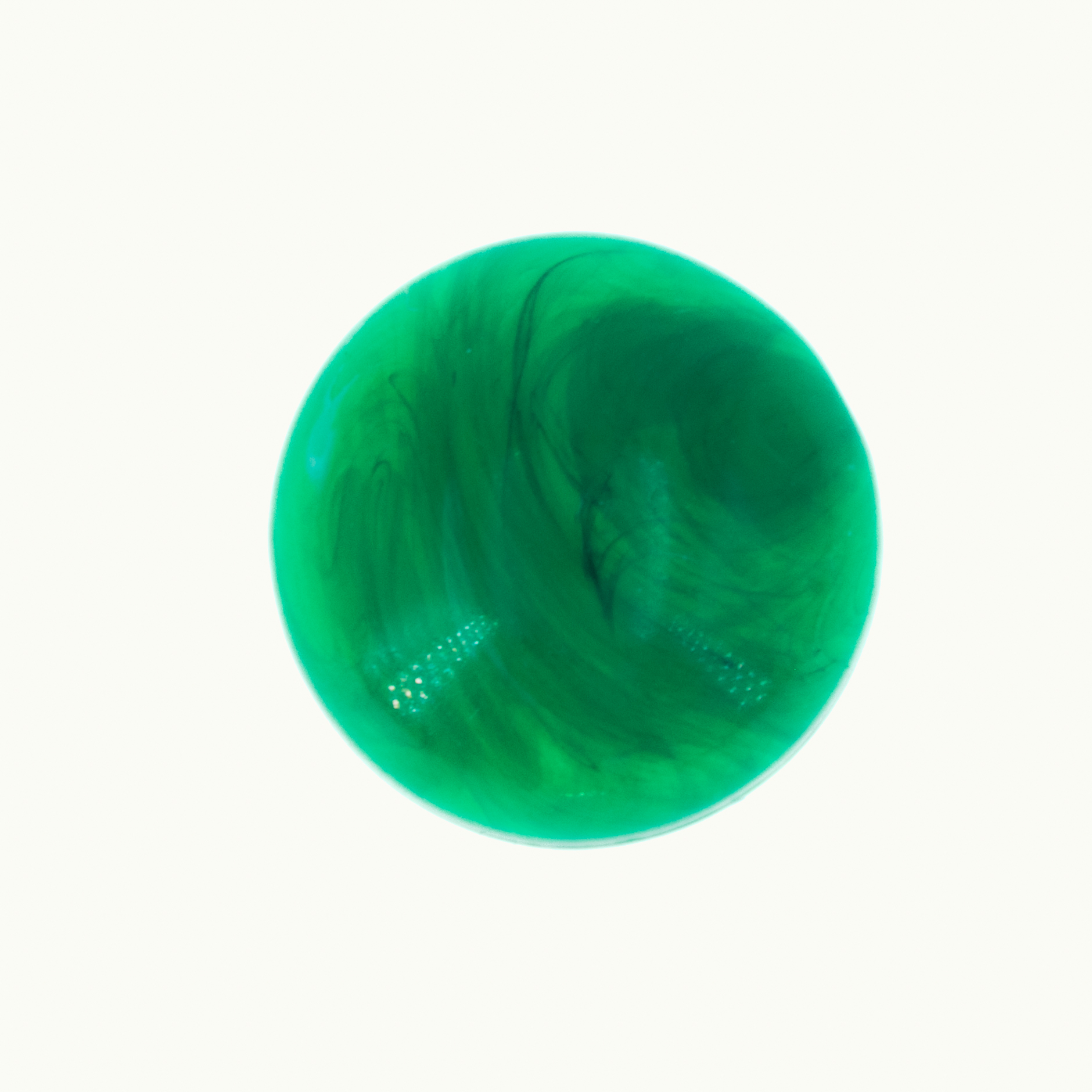 10mm Cabochon oval - grün  Marmor