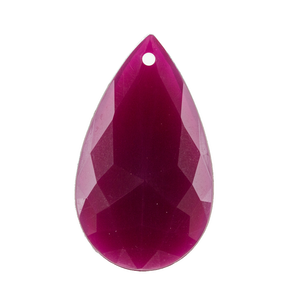 29x18 Tropfen Anhänger - fuchsia  Opal