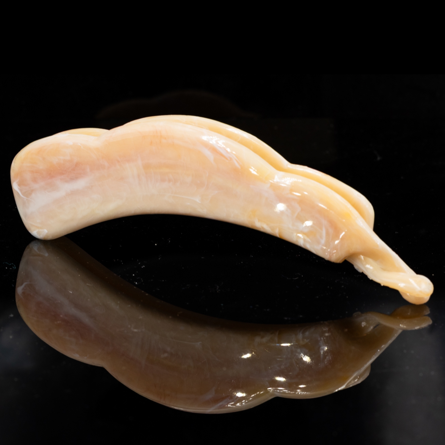 13cm Bananenspange in elfenbein , Large