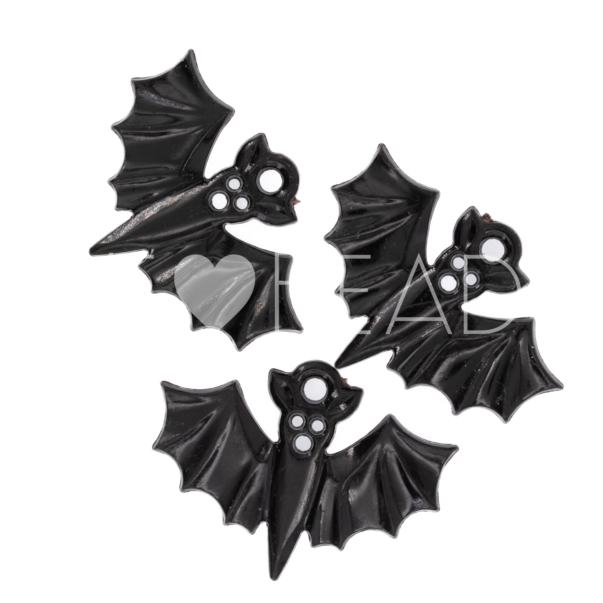 36x27 Fledermaus Anhänger in schwarz Satt