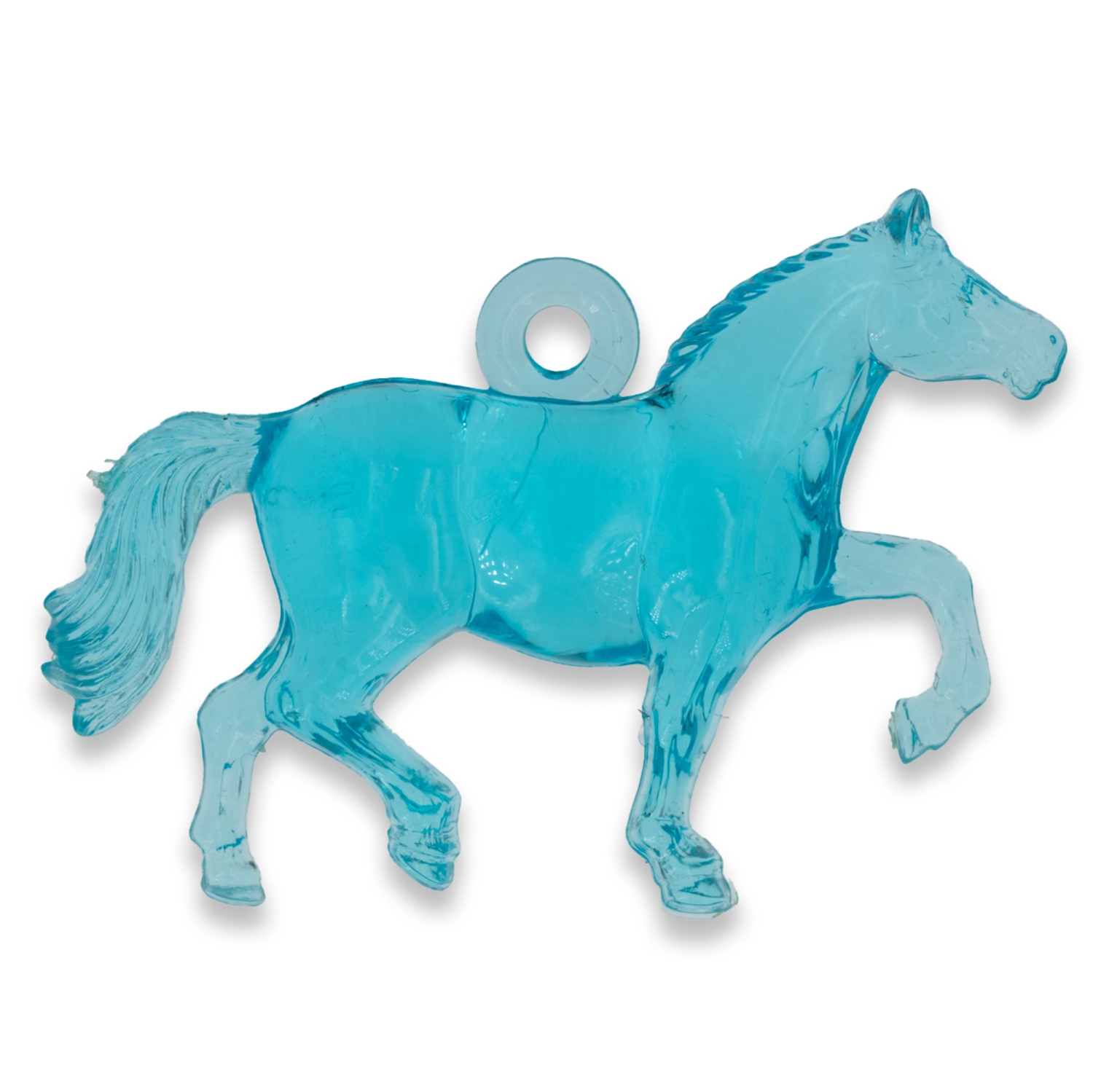 40x28 Pferd Anhänger - Aqua Transparent