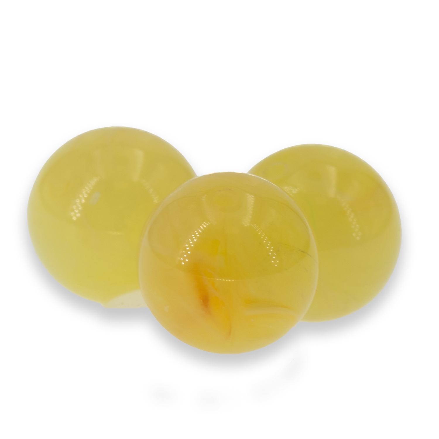 10mm Roundbead in citrus creme Marbled