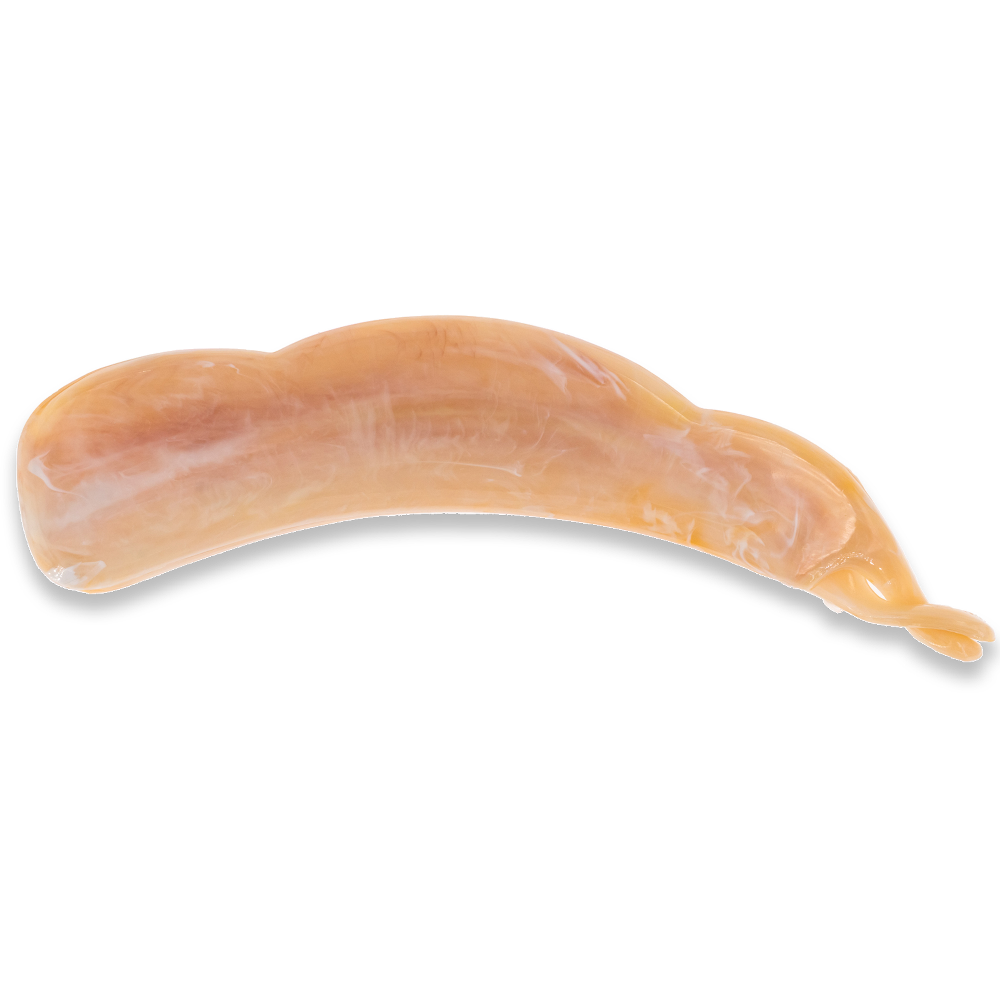 13cm Bananenspange in sandstein beige , Large