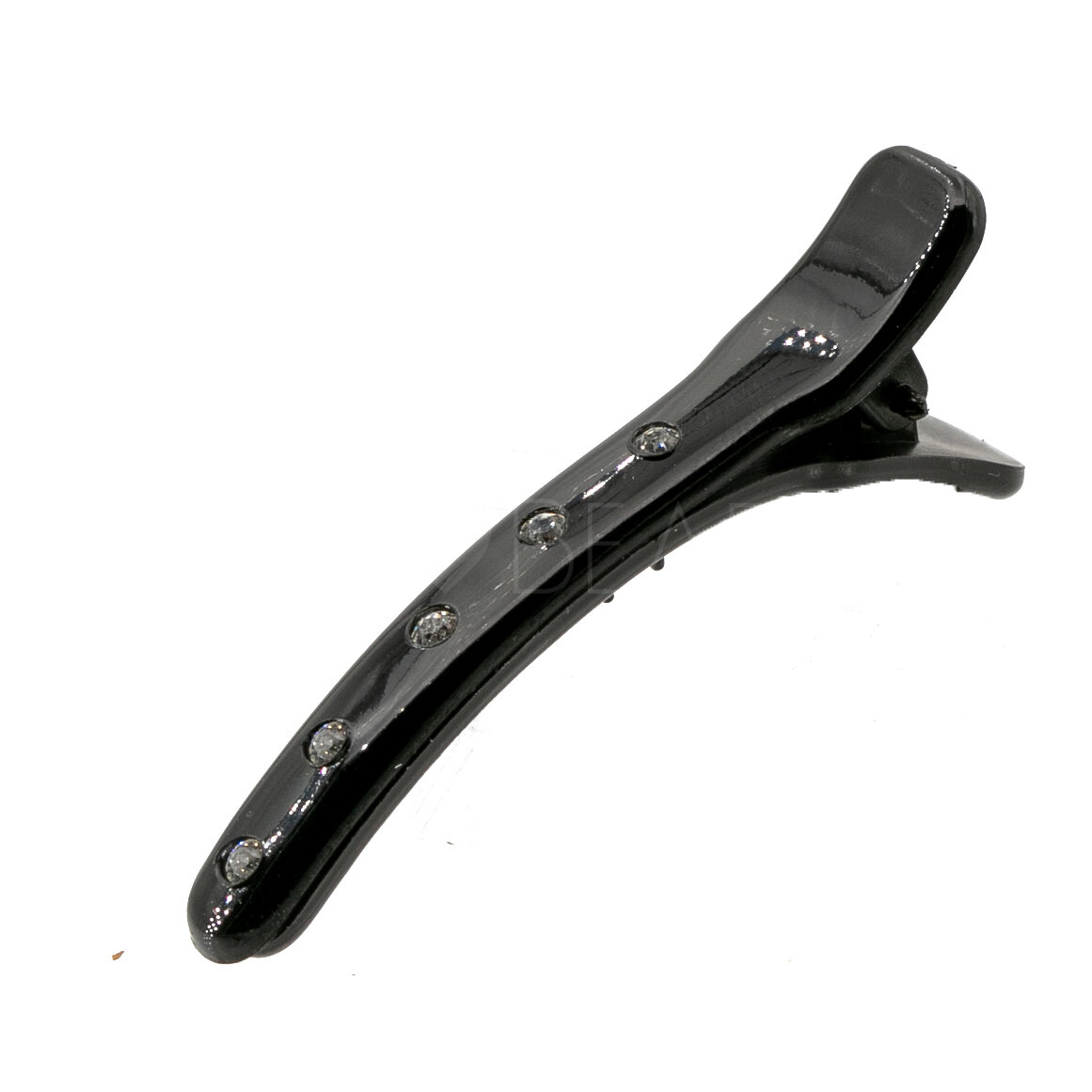 Alligator Hair Clip  in black in 42mm