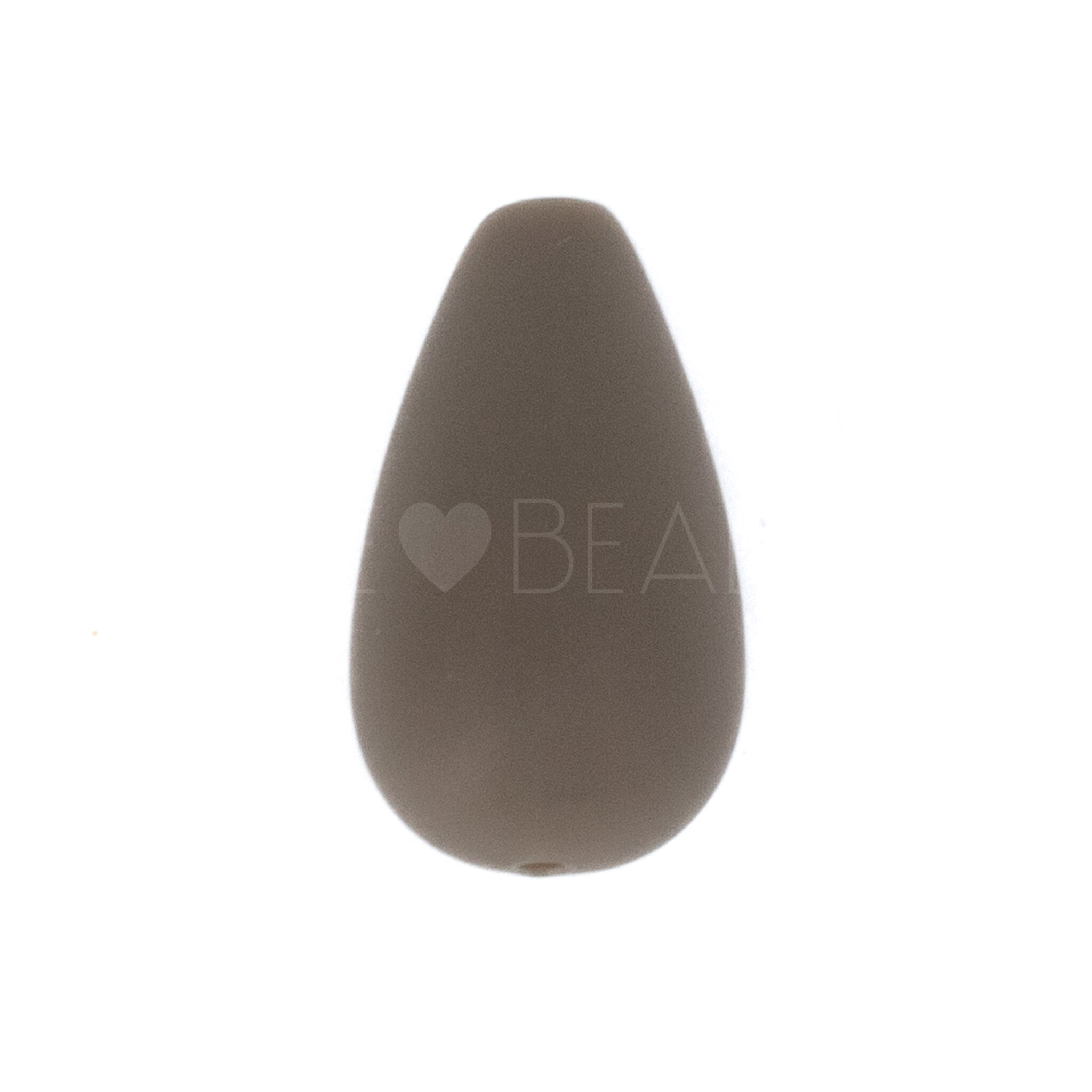 14x8 Tropfen perle in schlammgrau 