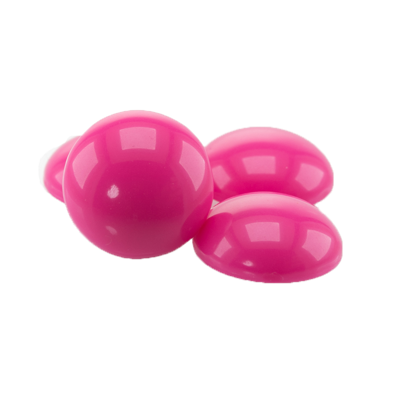 18mm Cabochon Rund in azalee pink