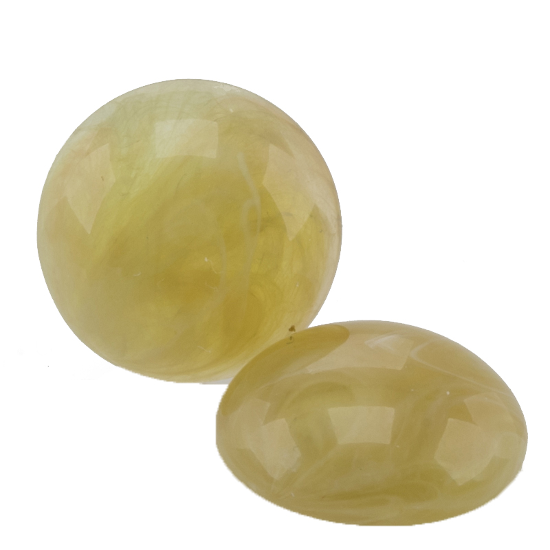 15mm Cabochon Rund in beige