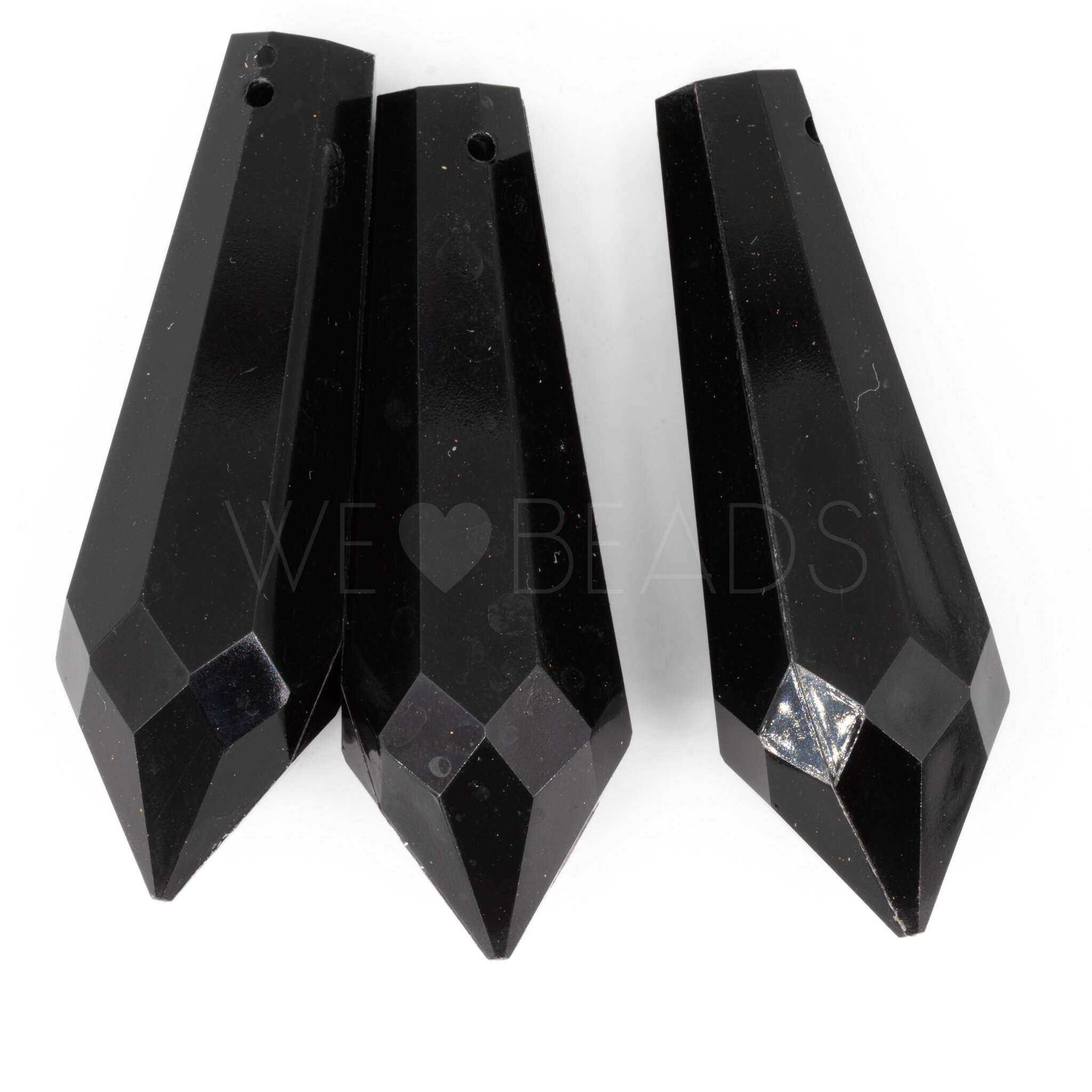 63x21 drop Charm in black