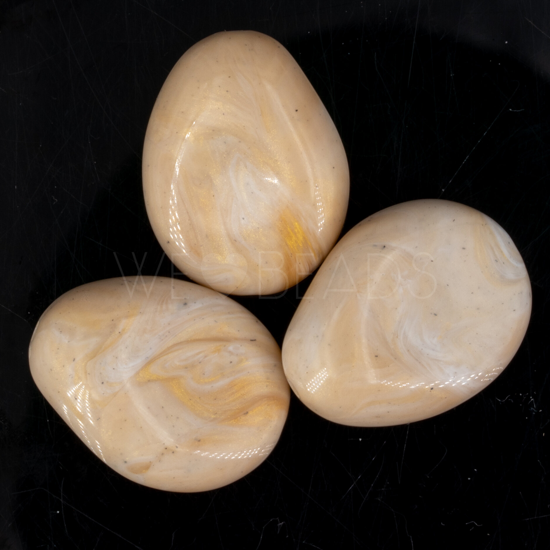 22x17 Perle Barock in beige 