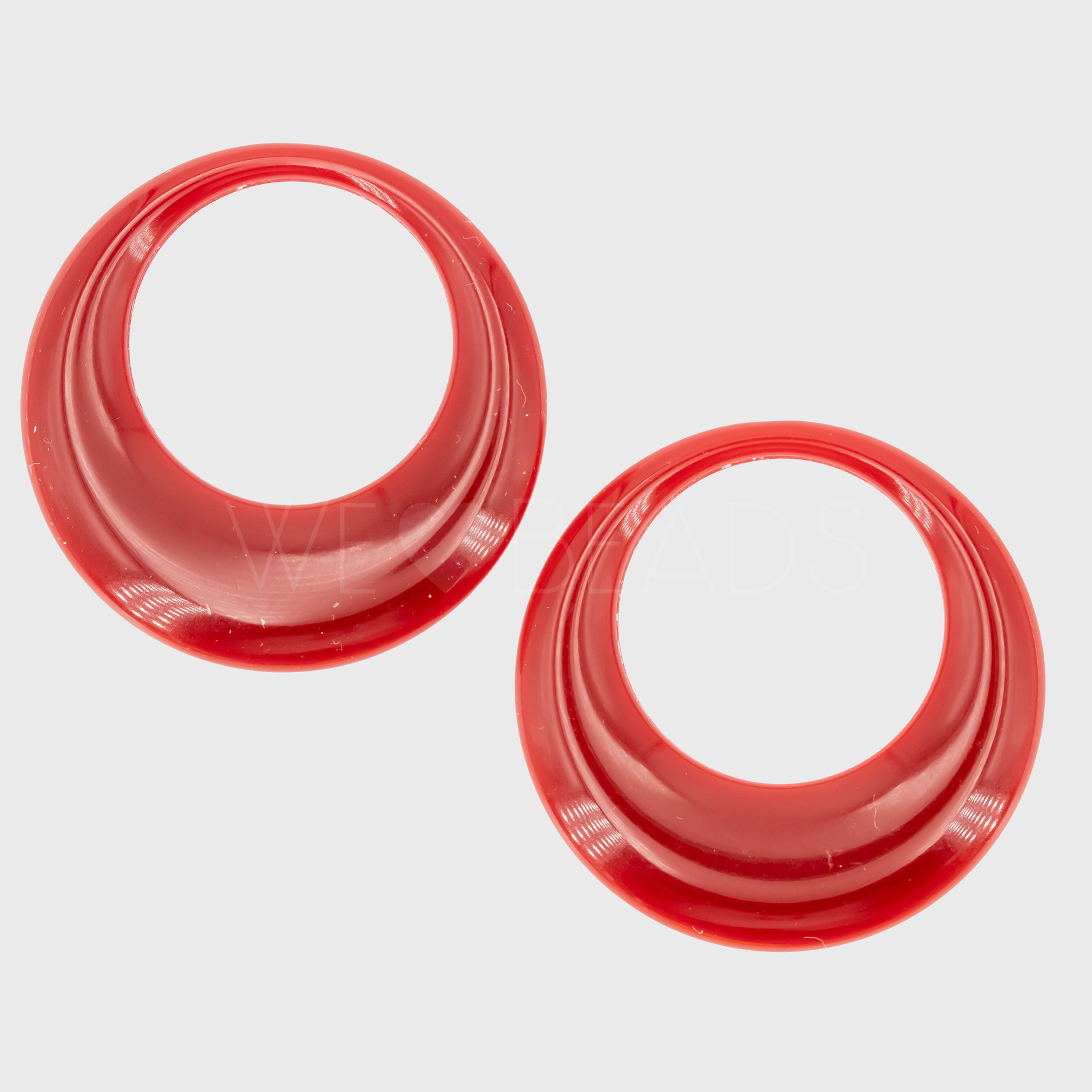 44mm Round Ring in blood red
