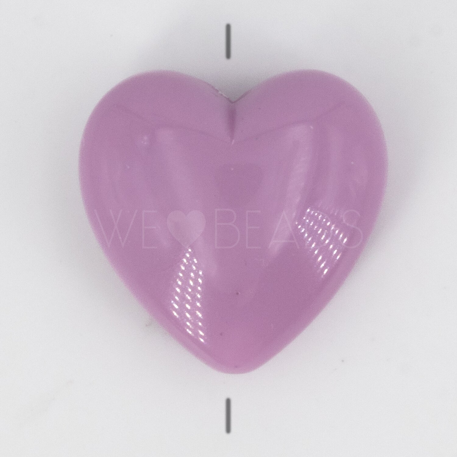 18mm Heart Beads in lavender