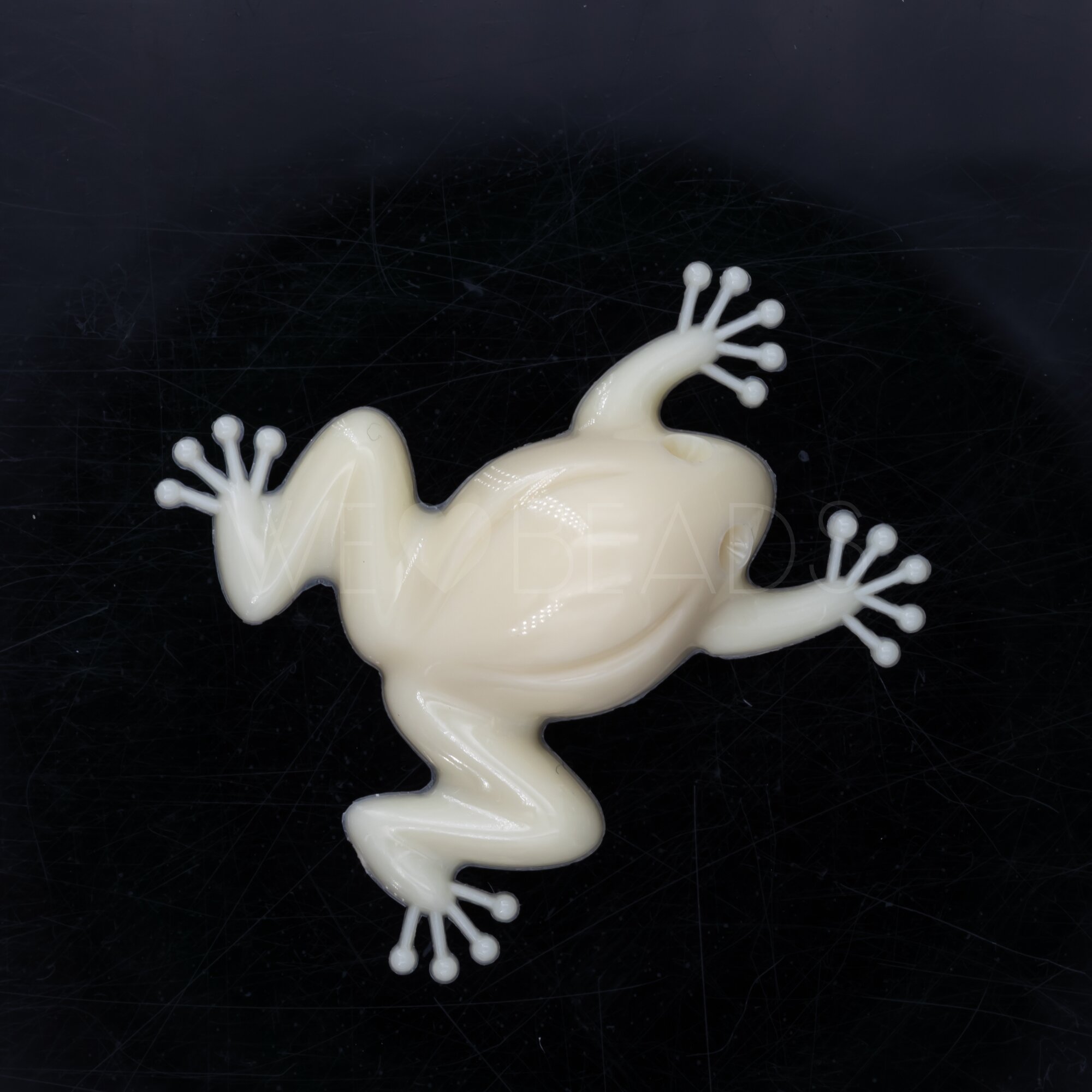 35mm frosch Cabochon in ivory