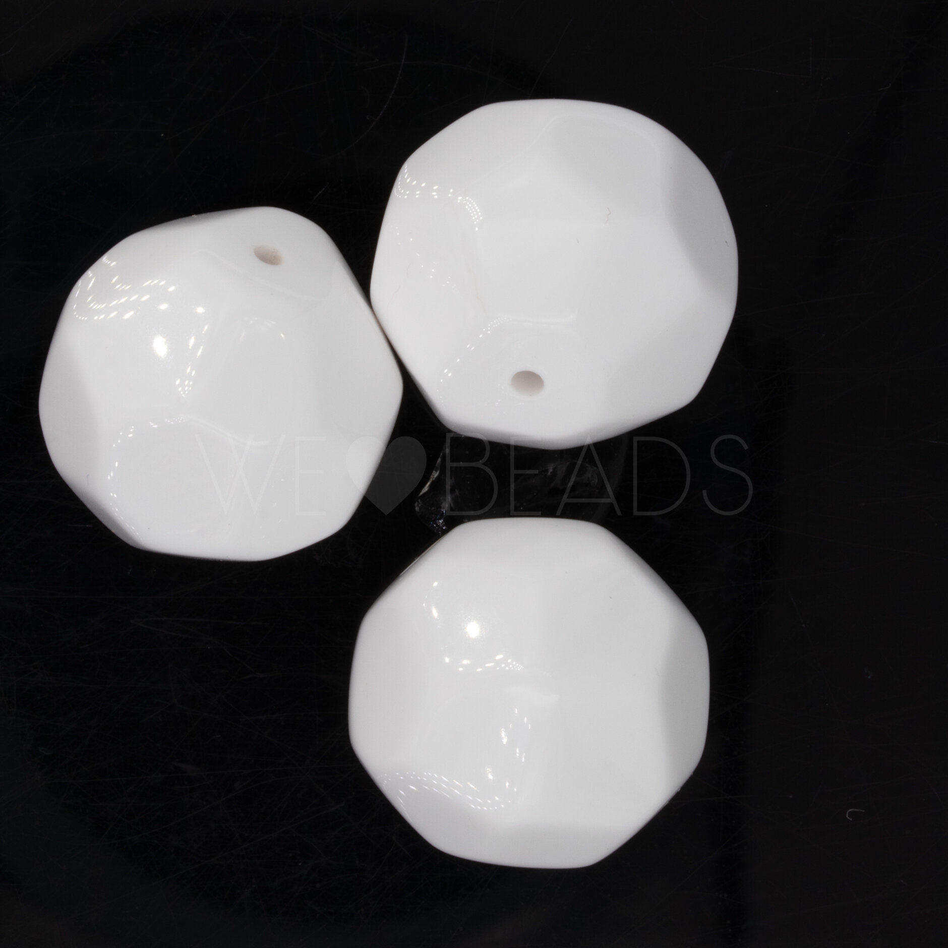 21mm Perle Barock in weiß