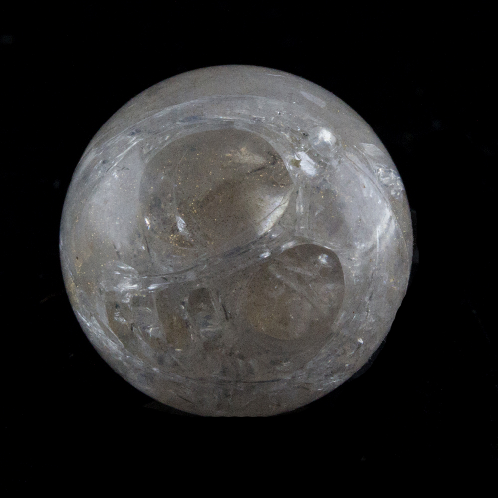 10mm Roundbead in crystalgolk Marbled