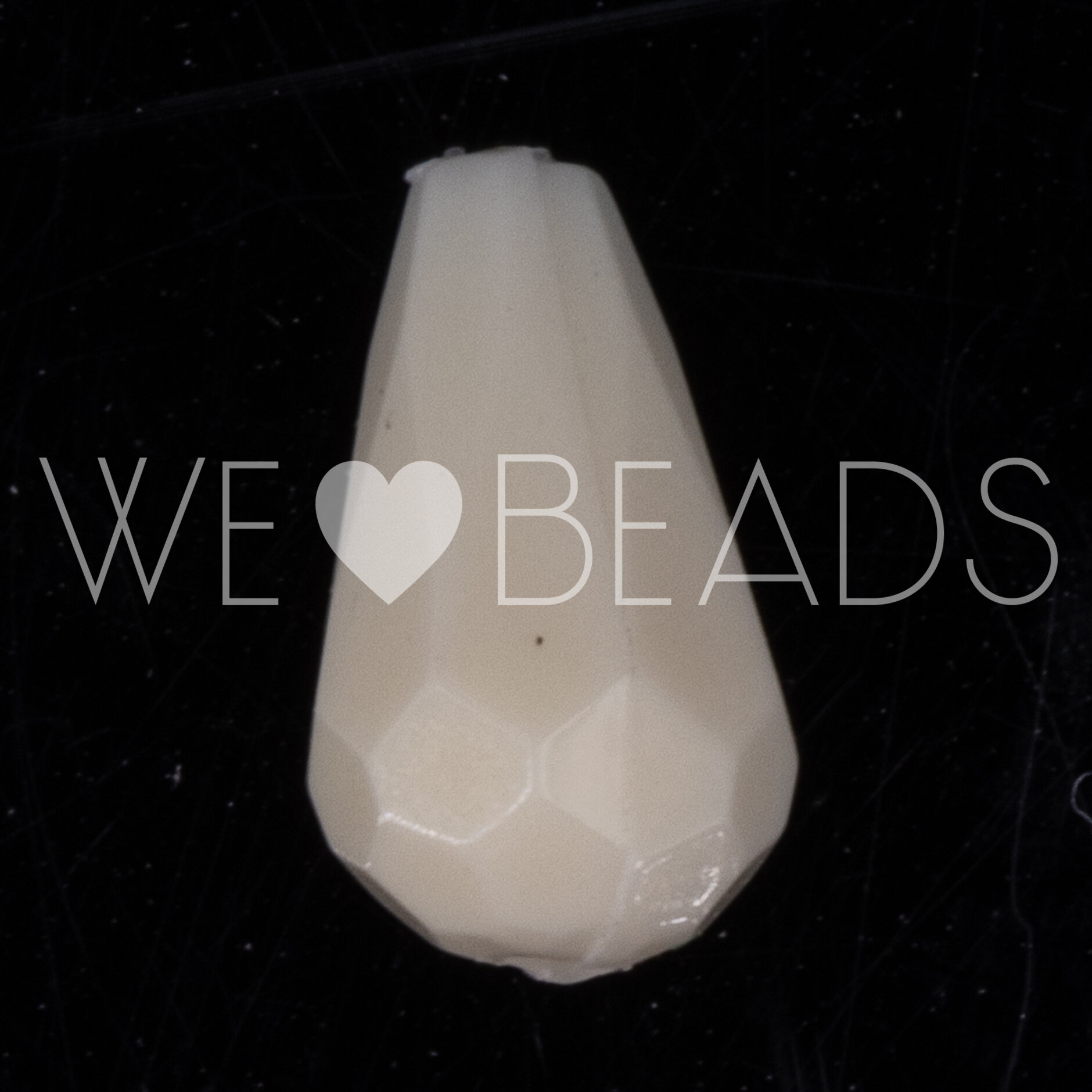 8x4 Tropfen Perle in elfenbein Satt