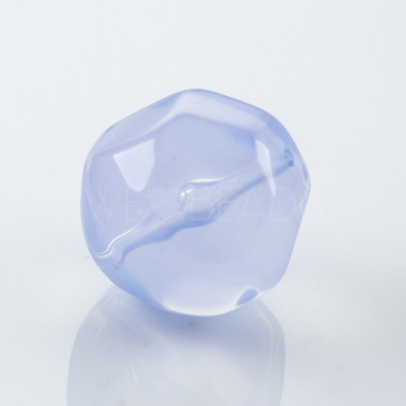 24mm Perle Barock in dunst blau 