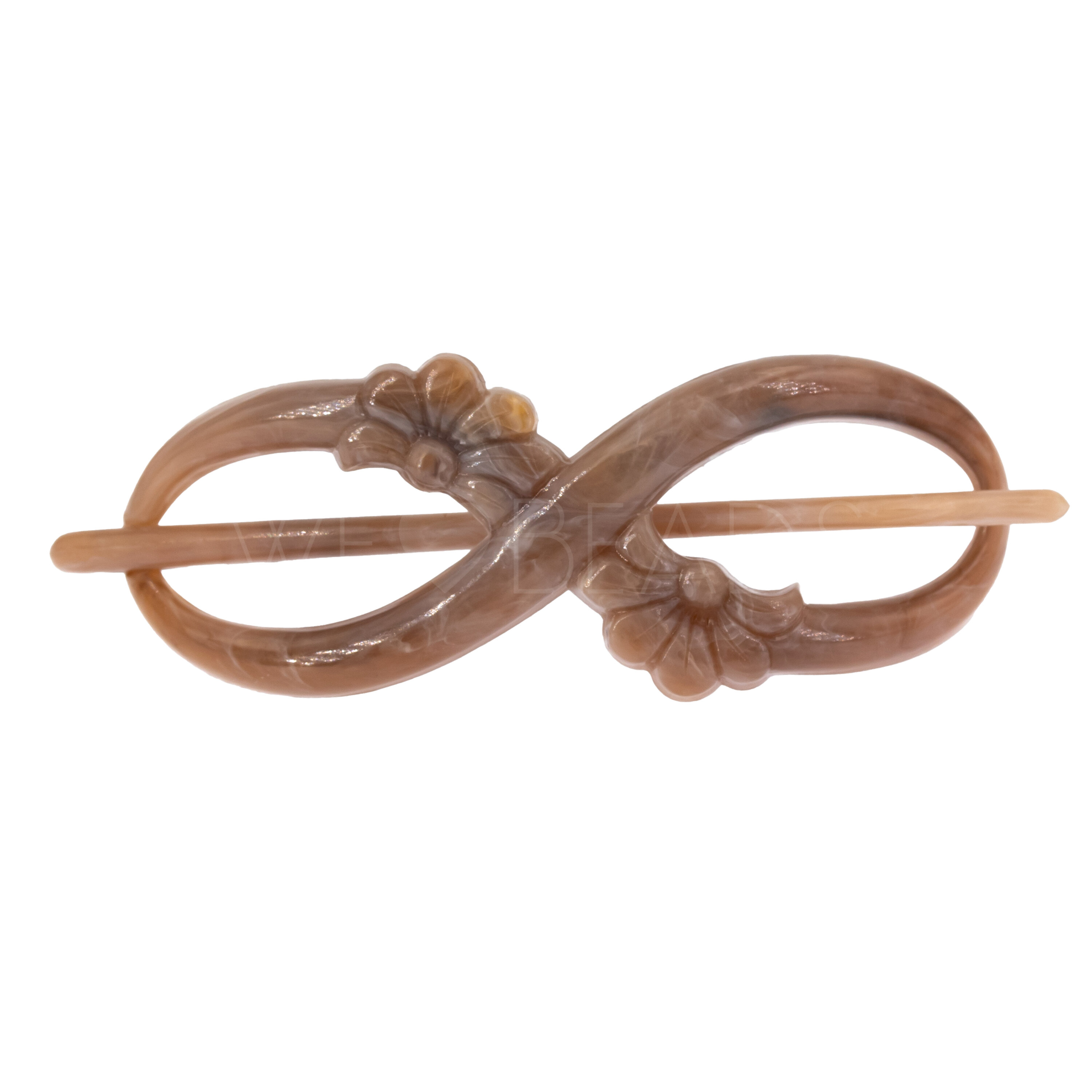 Dragonfly clip  in sandstone beige Marbled, medium