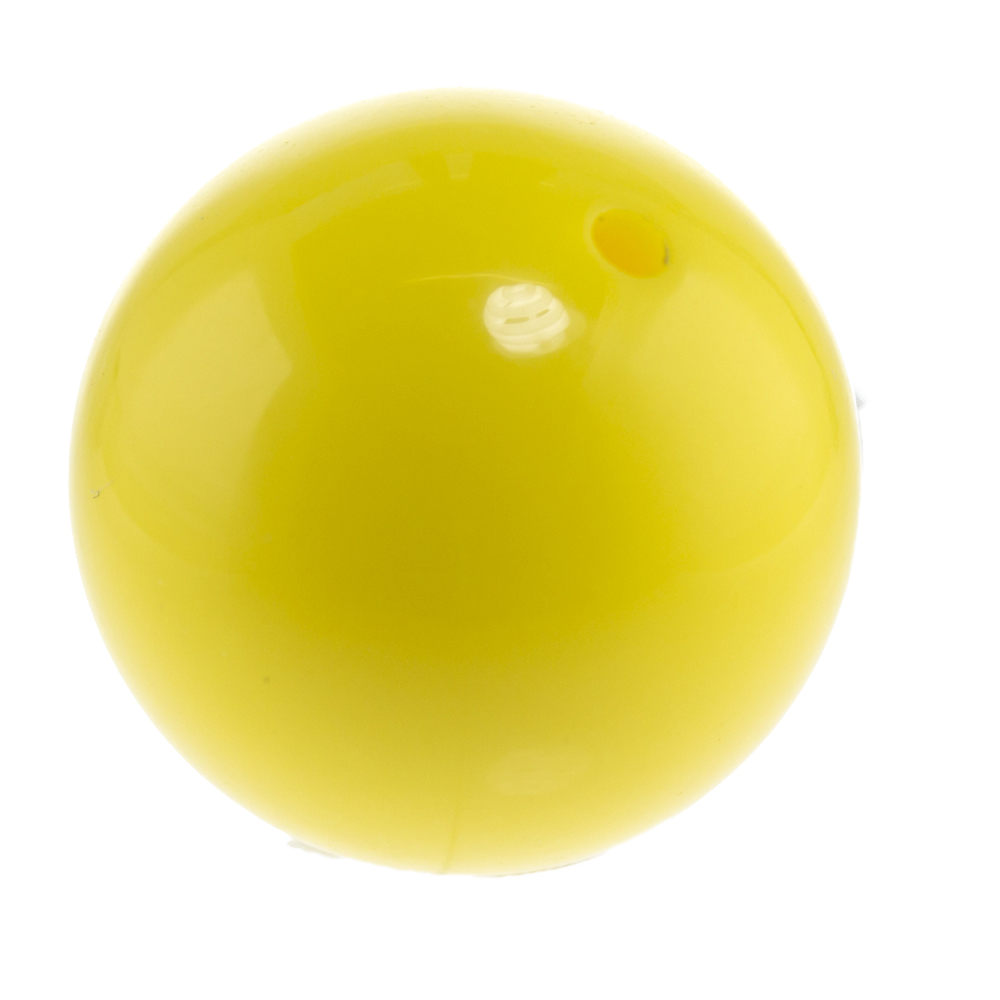 14mm Rundperle in  zinkgelb Satt