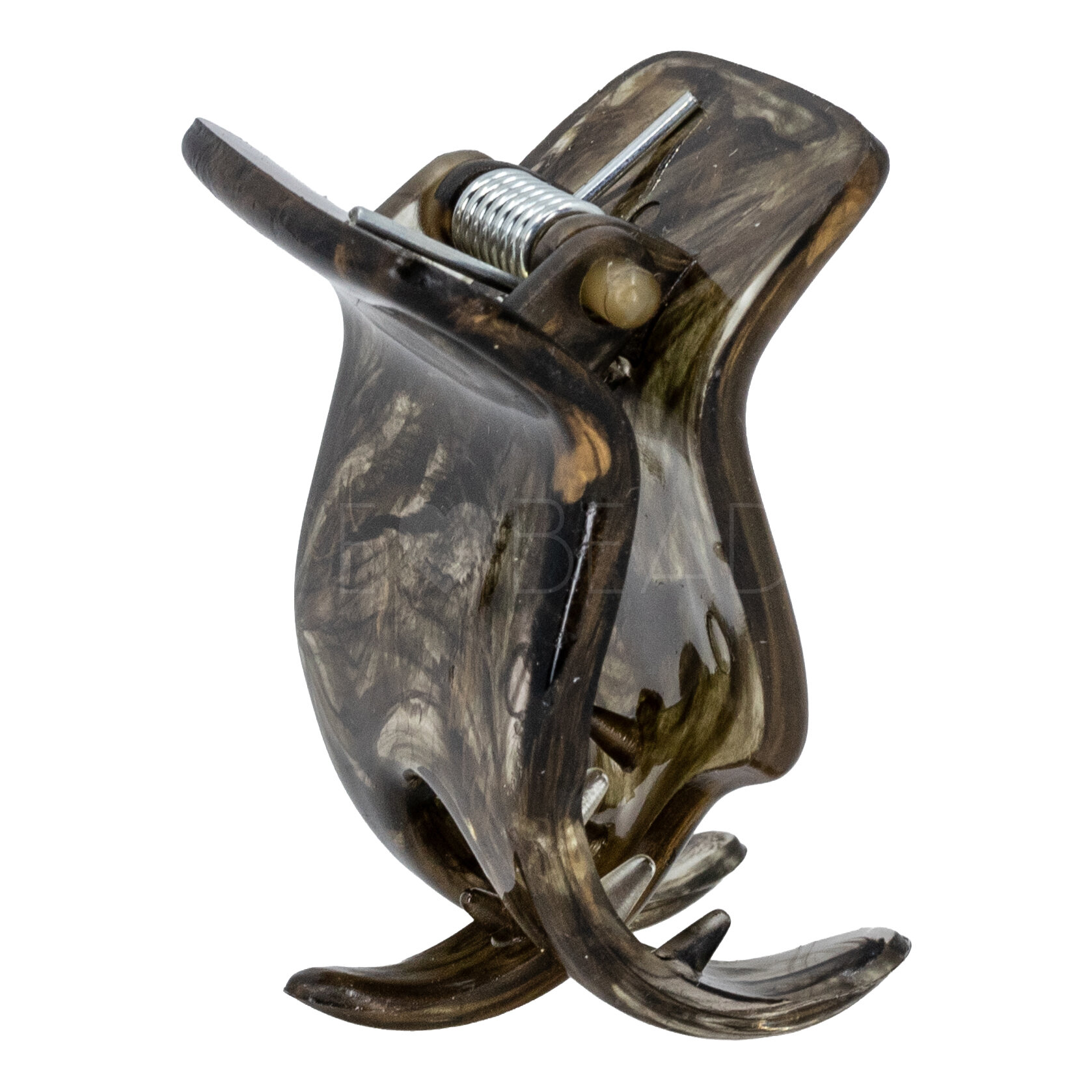 Hair Clip Hair Clip in coca brown with gold (medium)