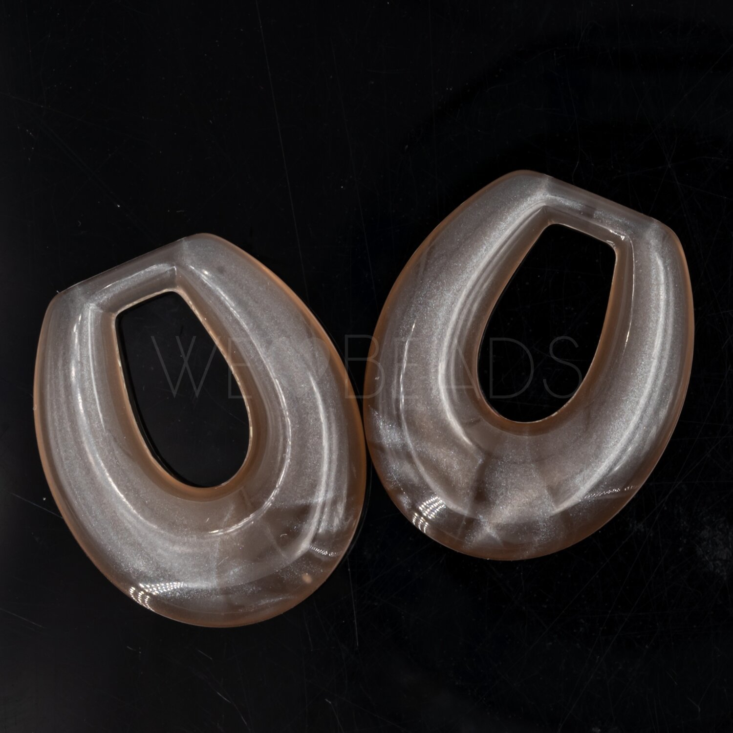 35x26 Anhänger Elypse in eisengrau 