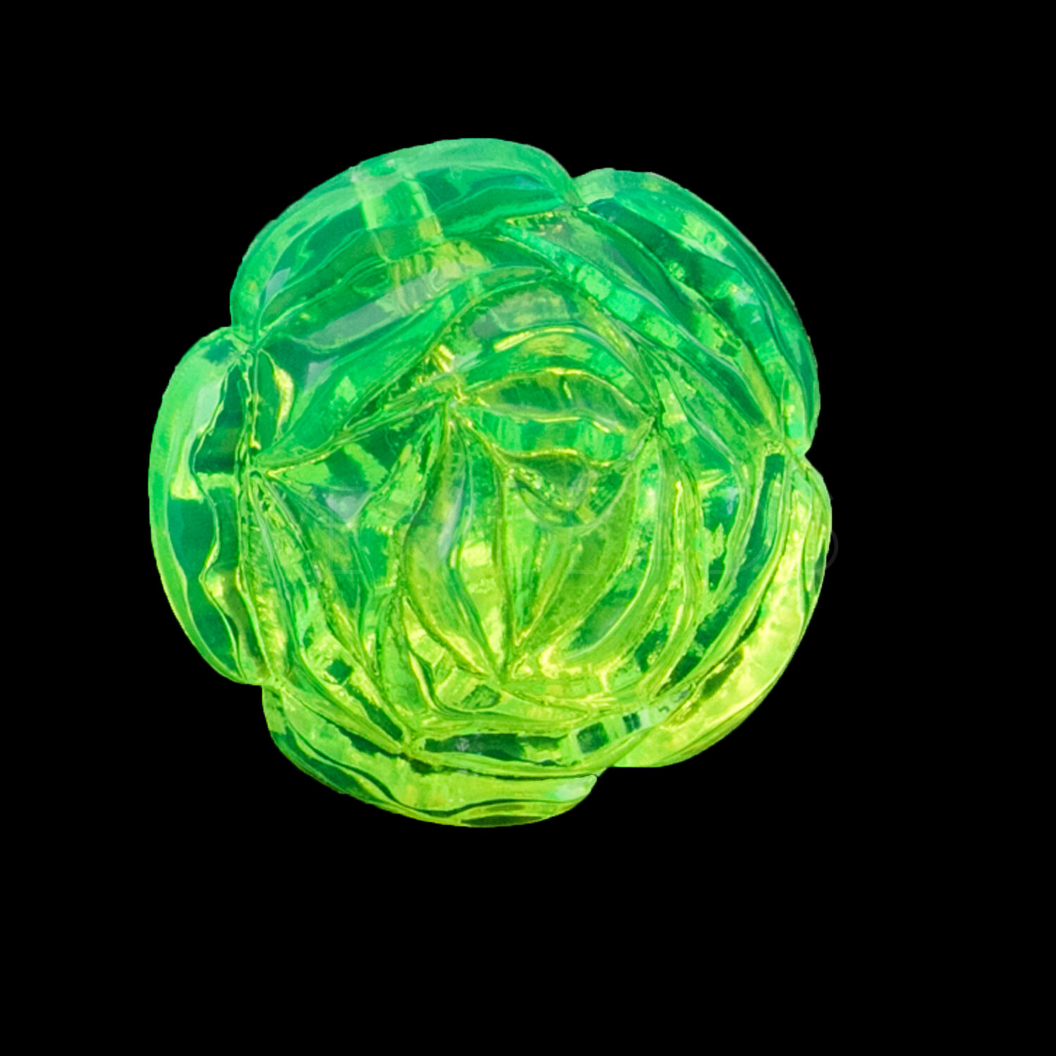 22mm Rose Perle in neon grün