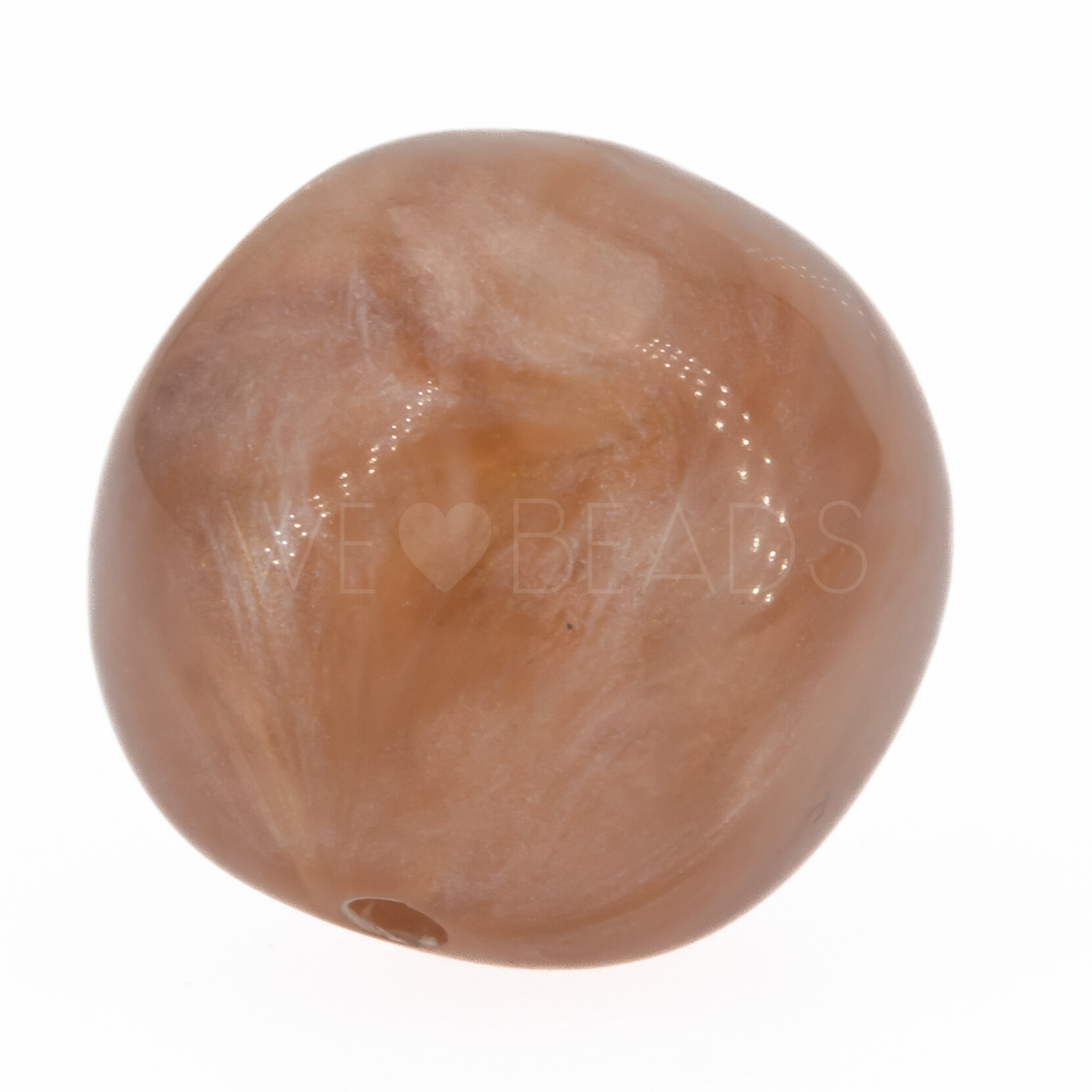 15mm baroque Beads- sierra brown Marbled